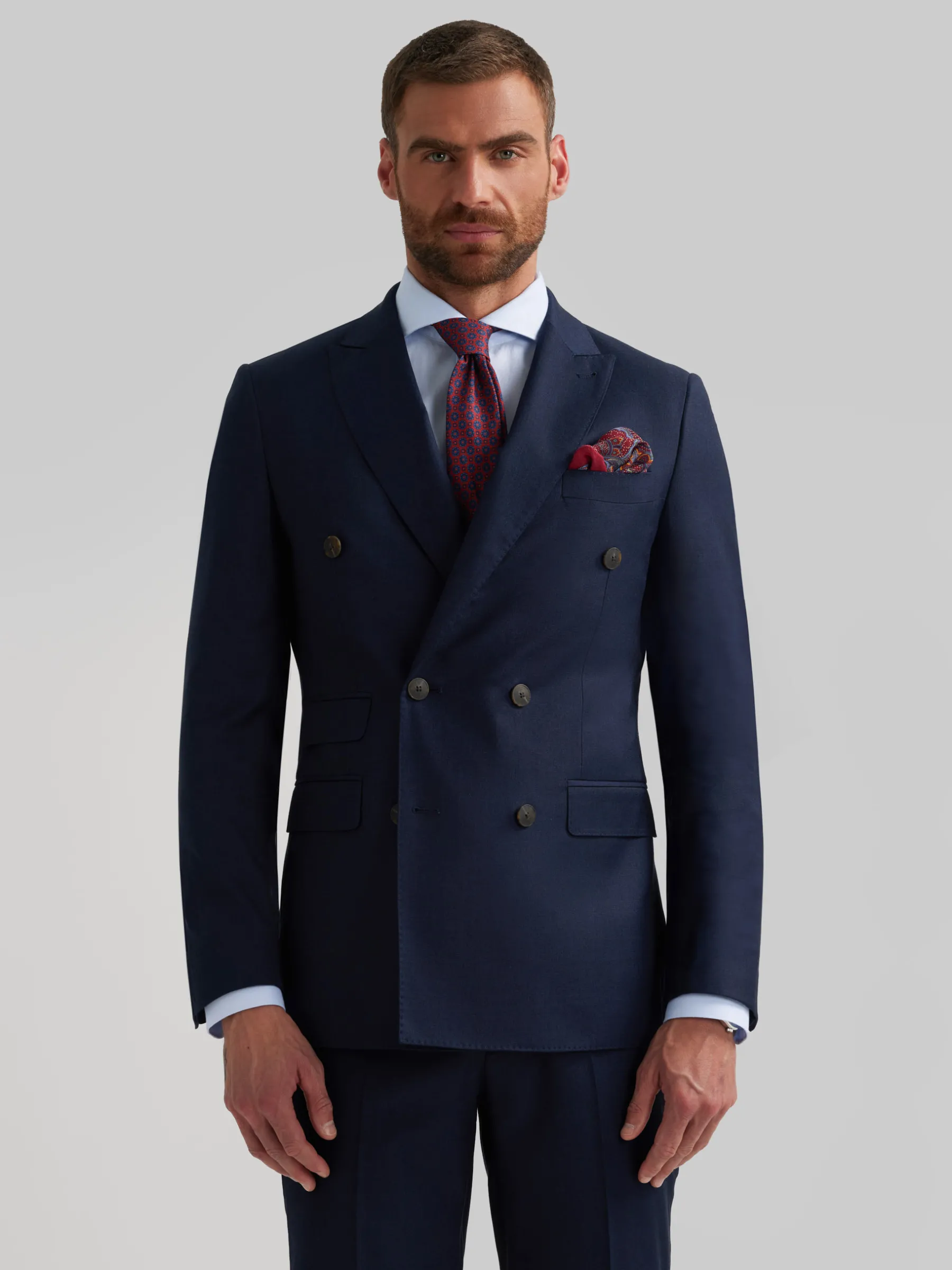 Sale AMERICANA FIL A FIL CRUZADO Hombre Trajes | Trajes