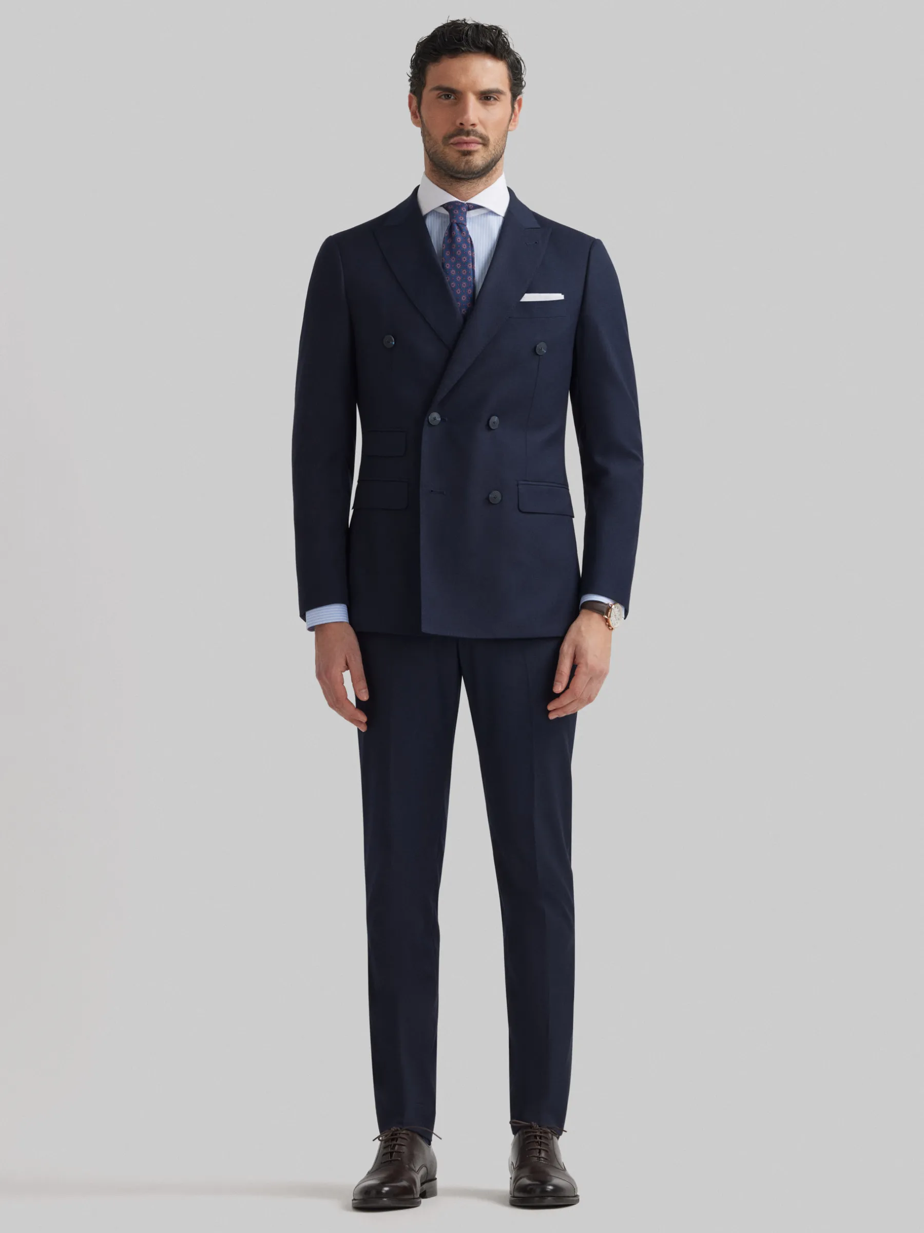 Outlet AMERICANA TWILL CRUZADO Hombre Trajes | Trajes