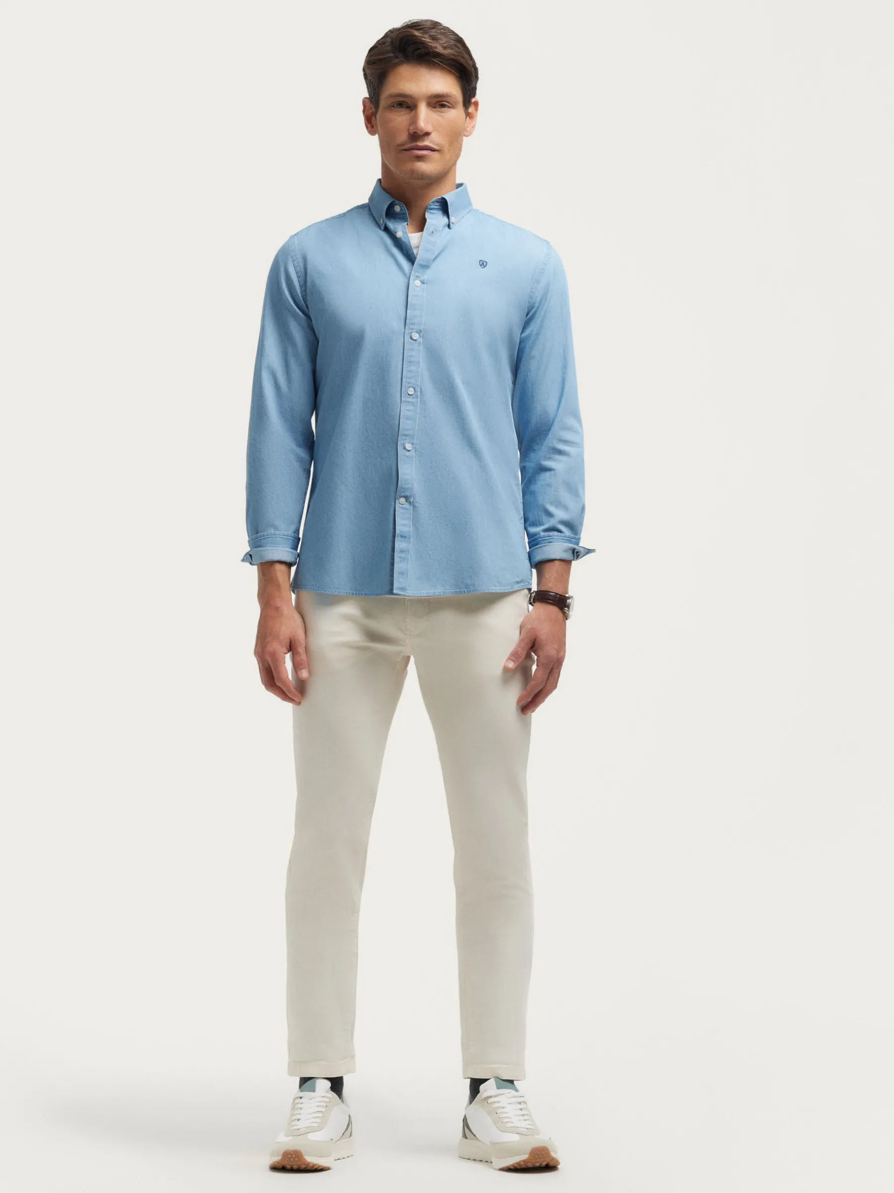 Clearance CAMISA DENIM B.DOWN Hombre Casual