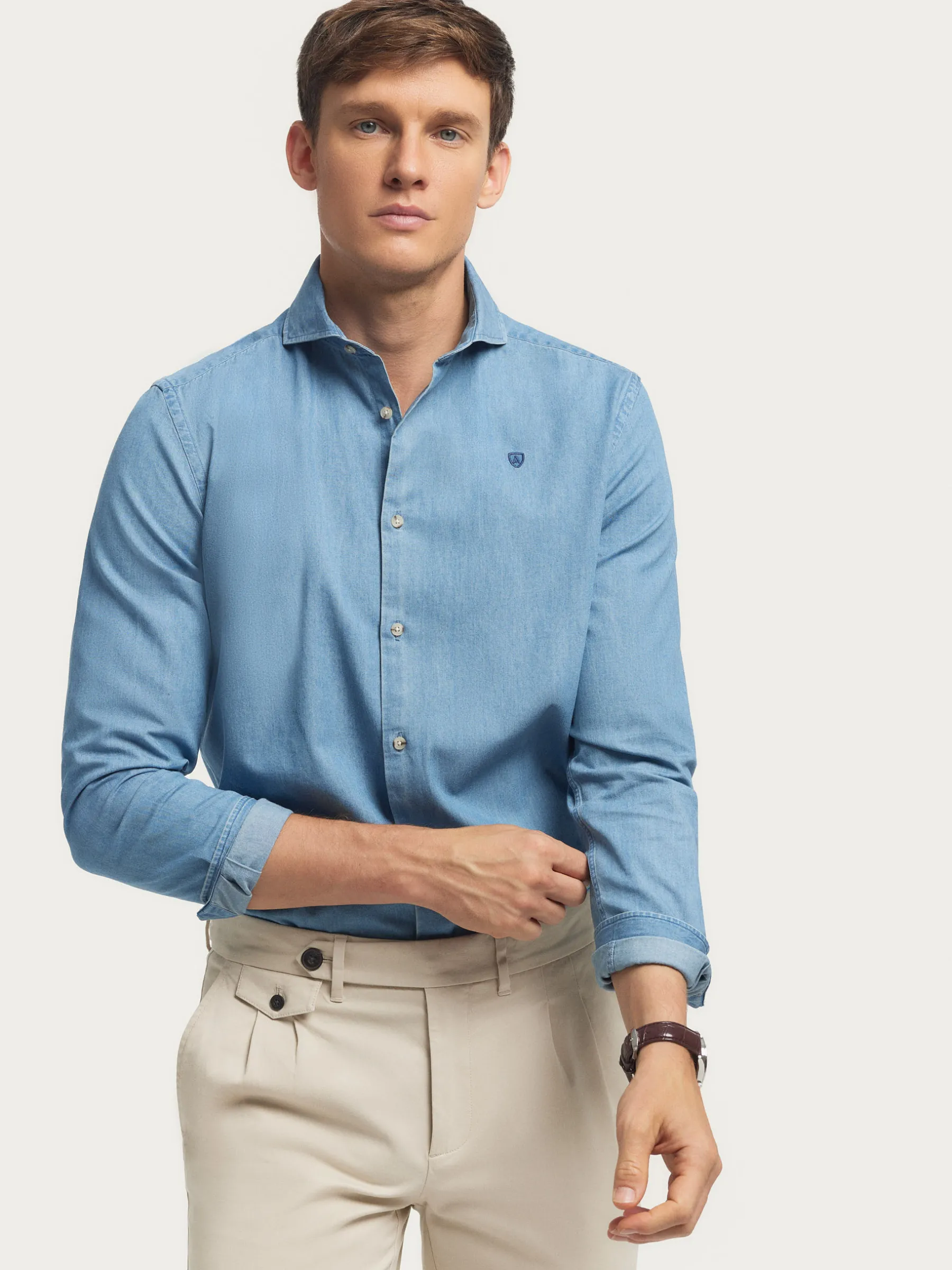 Cheap CAMISA DENIM JACK Hombre Casual