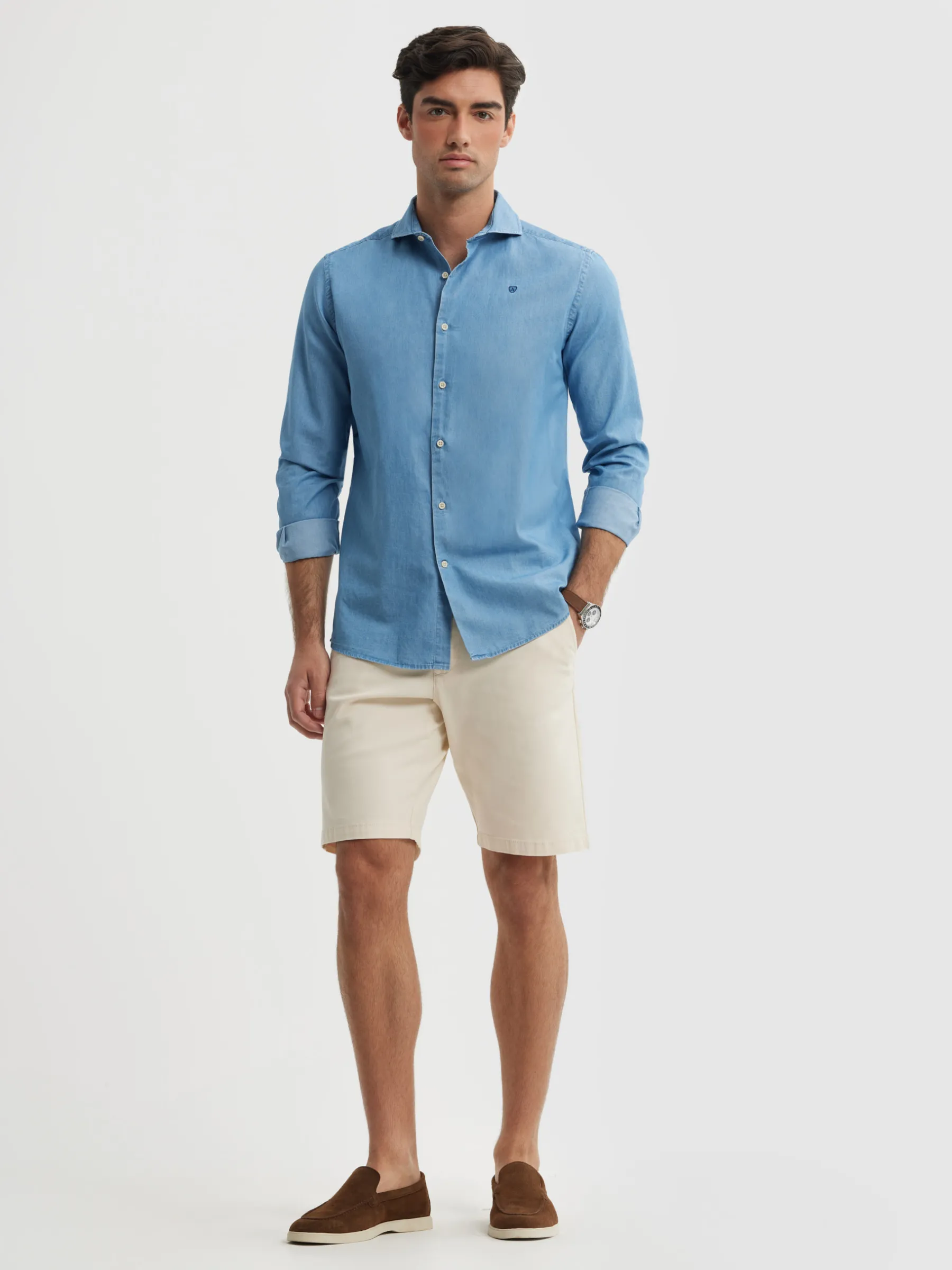 Clearance CAMISA DENIM JACK Hombre Casual
