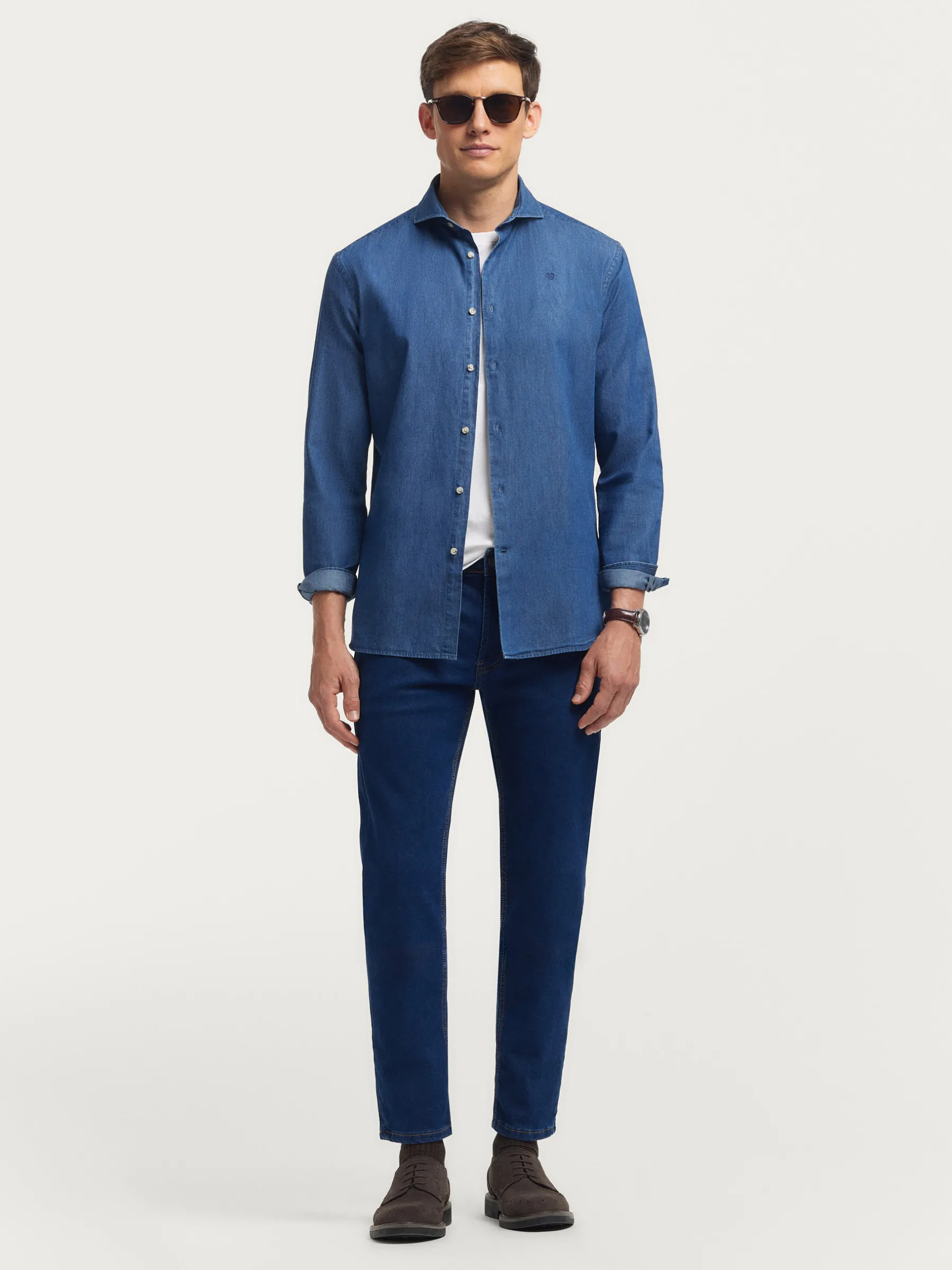 Outlet CAMISA DENIM JACK Hombre Casual