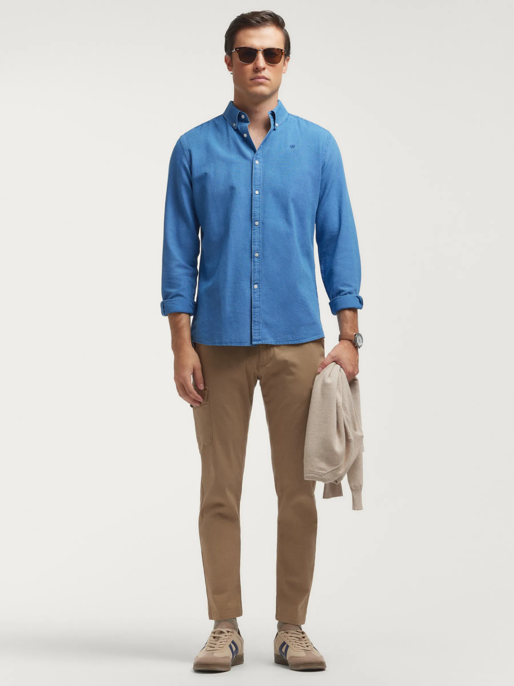 Fashion CAMISA DENIM OXFORD Hombre Casual