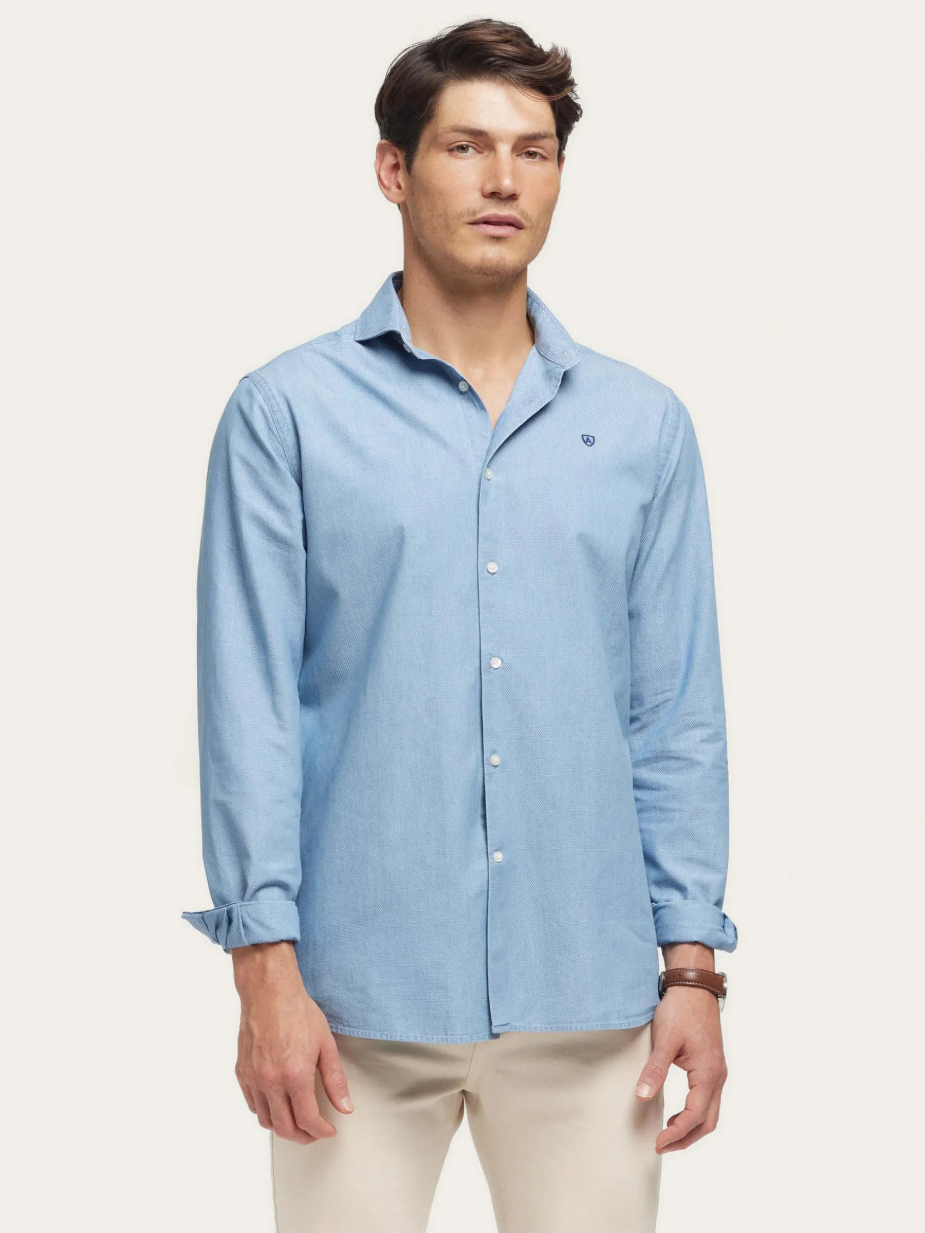 Cheap CAMISA DENIM STRUCTURE Hombre Casual