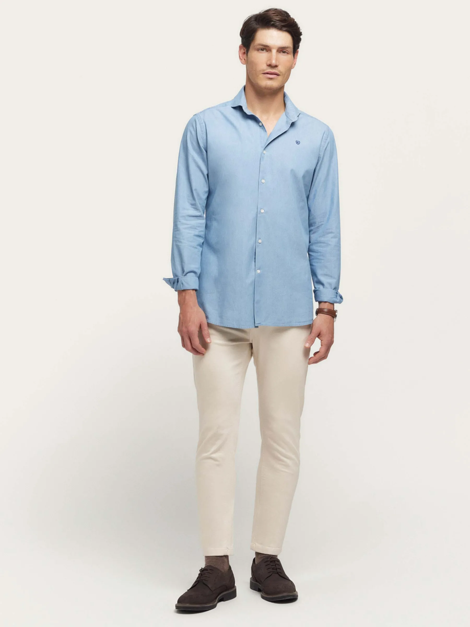 Cheap CAMISA DENIM STRUCTURE Hombre Casual