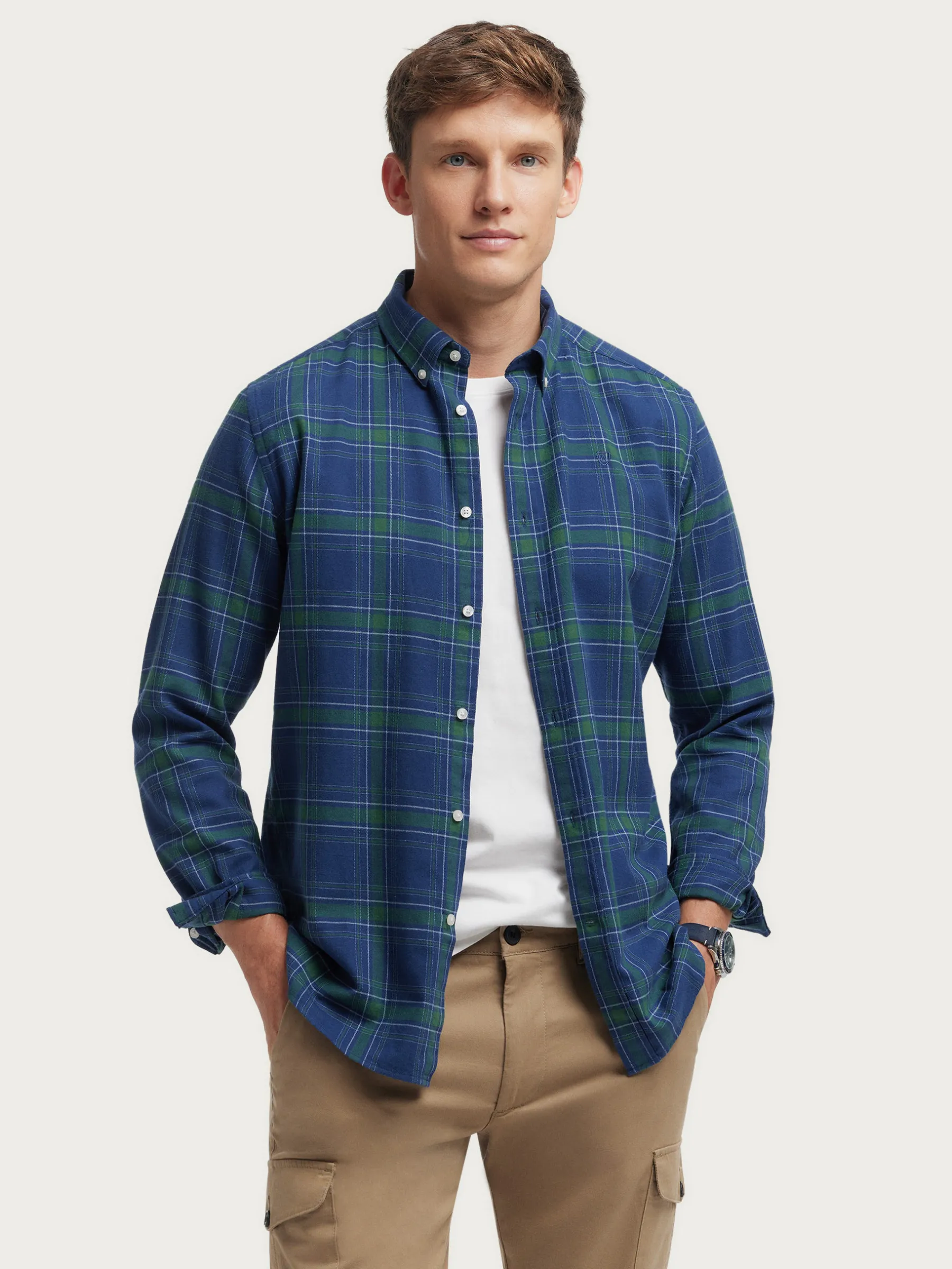 Cheap CAMISA FLANNEL TARTAN Hombre Franela