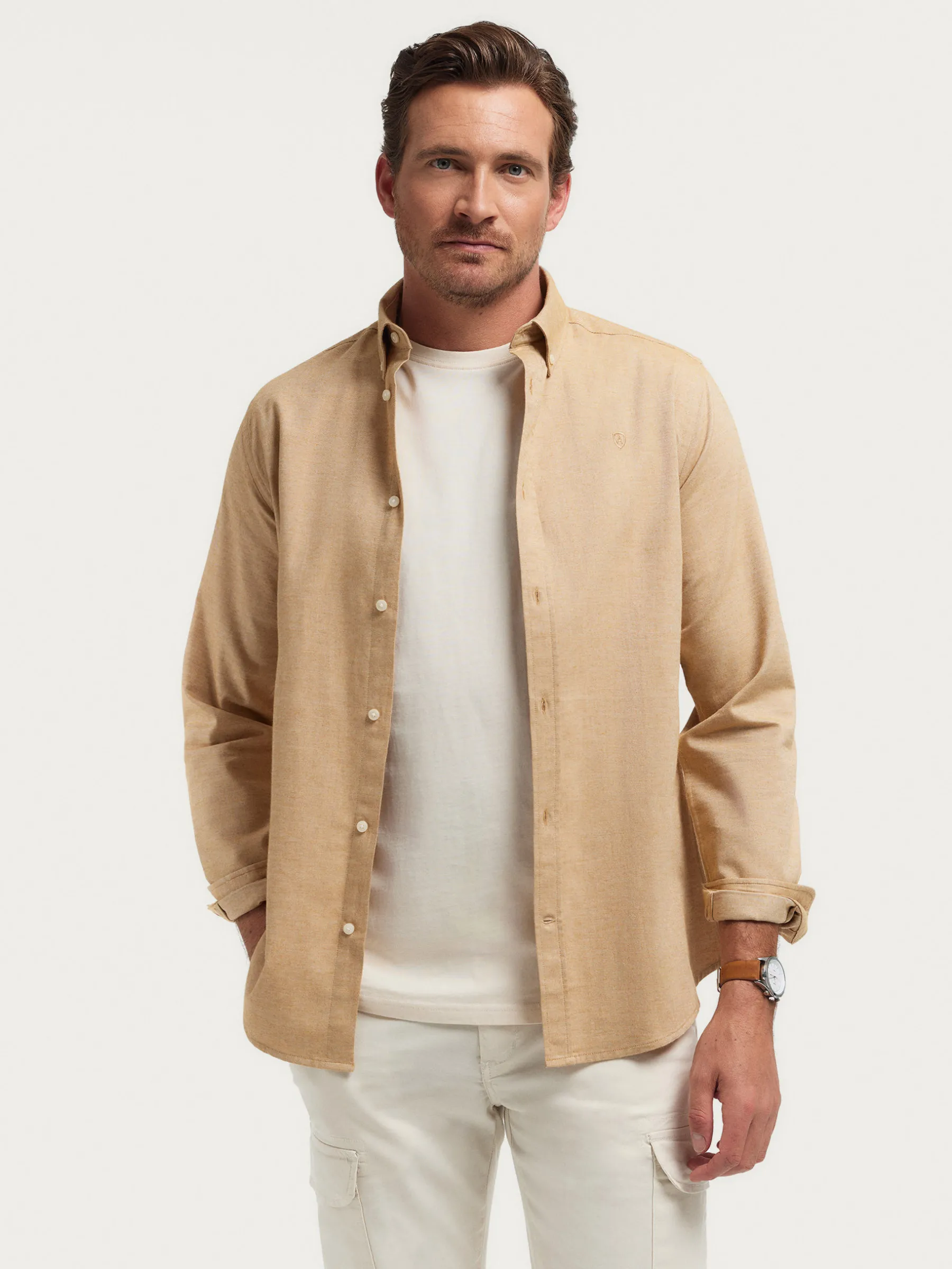Fashion CAMISA FLANNEL TWILL Hombre Franela