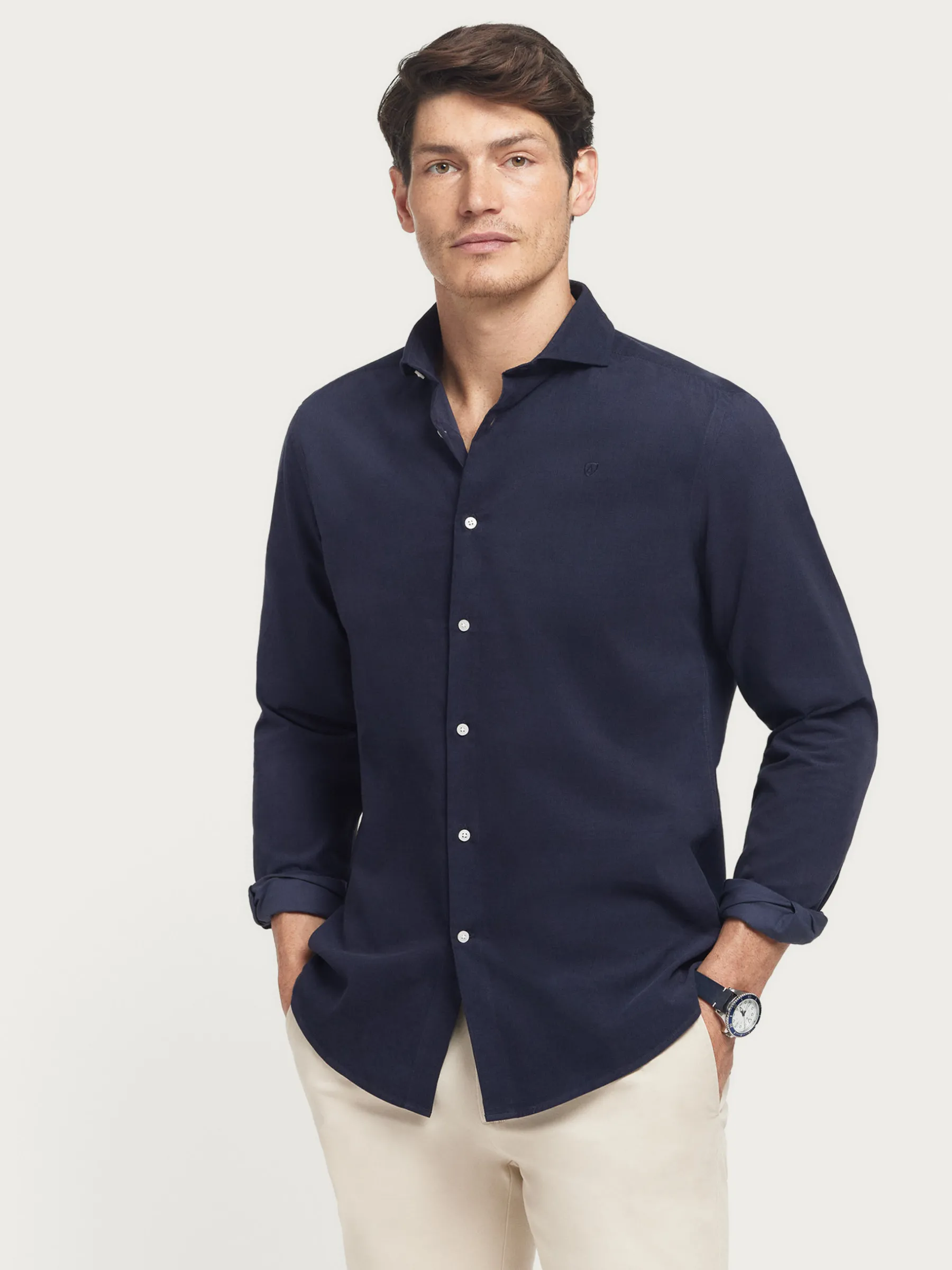 Sale CAMISA MICROPANA JACK AZUL MARINO Hombre Casual