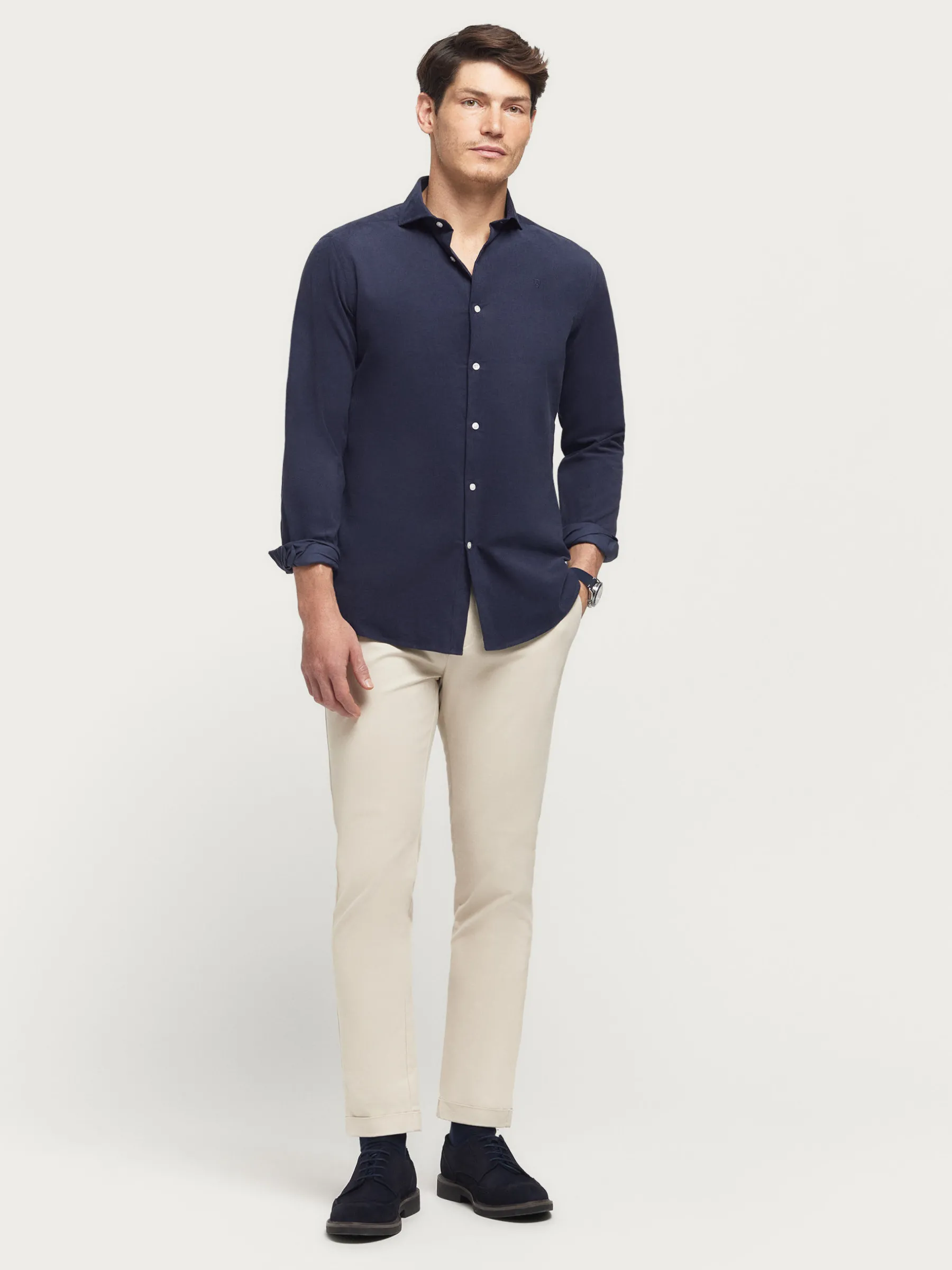 Sale CAMISA MICROPANA JACK AZUL MARINO Hombre Casual