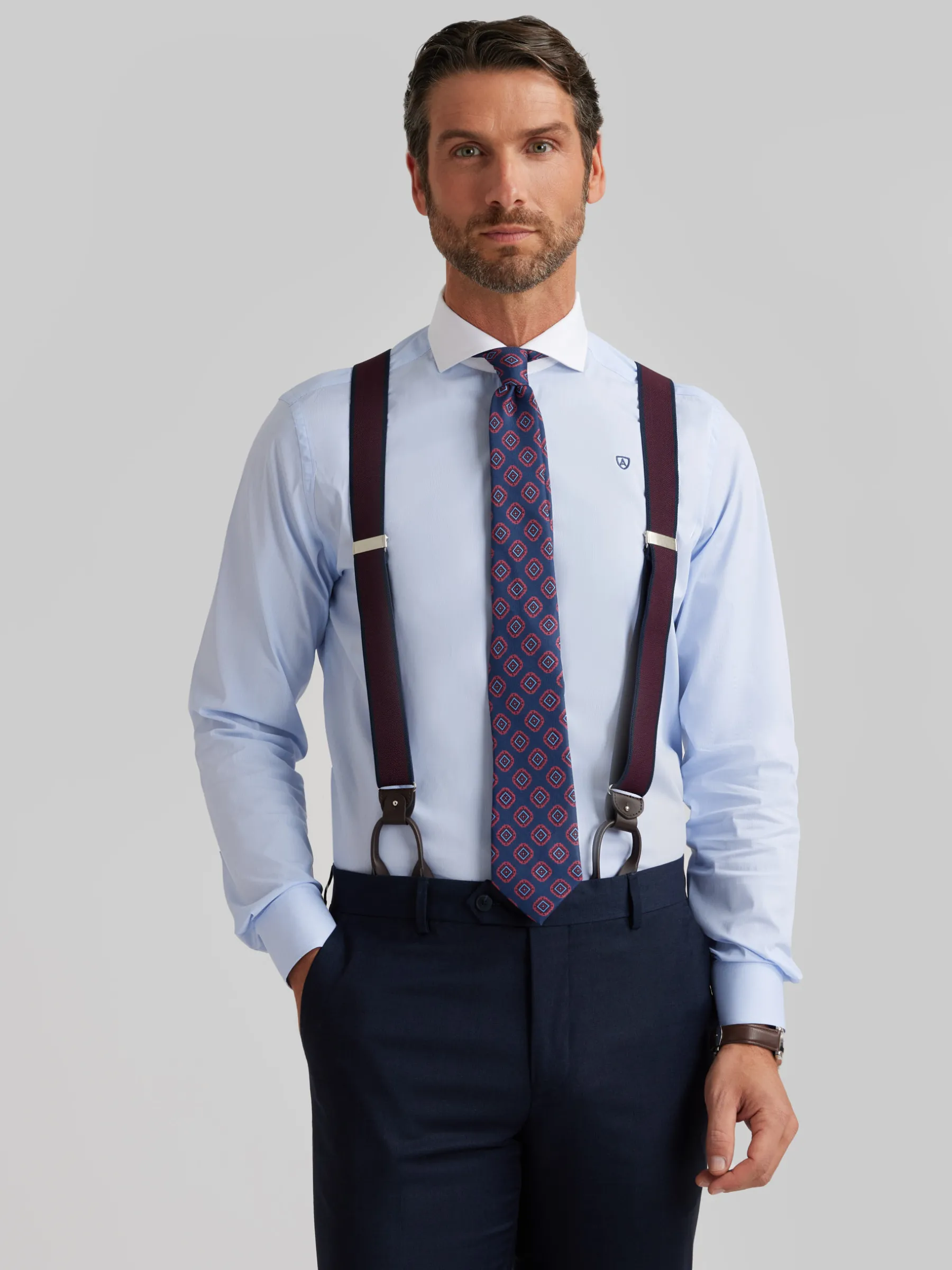 Clearance CAMISA MIL RAYAS C. BLANCO Hombre Camisas Vestir | Camisas Vestir