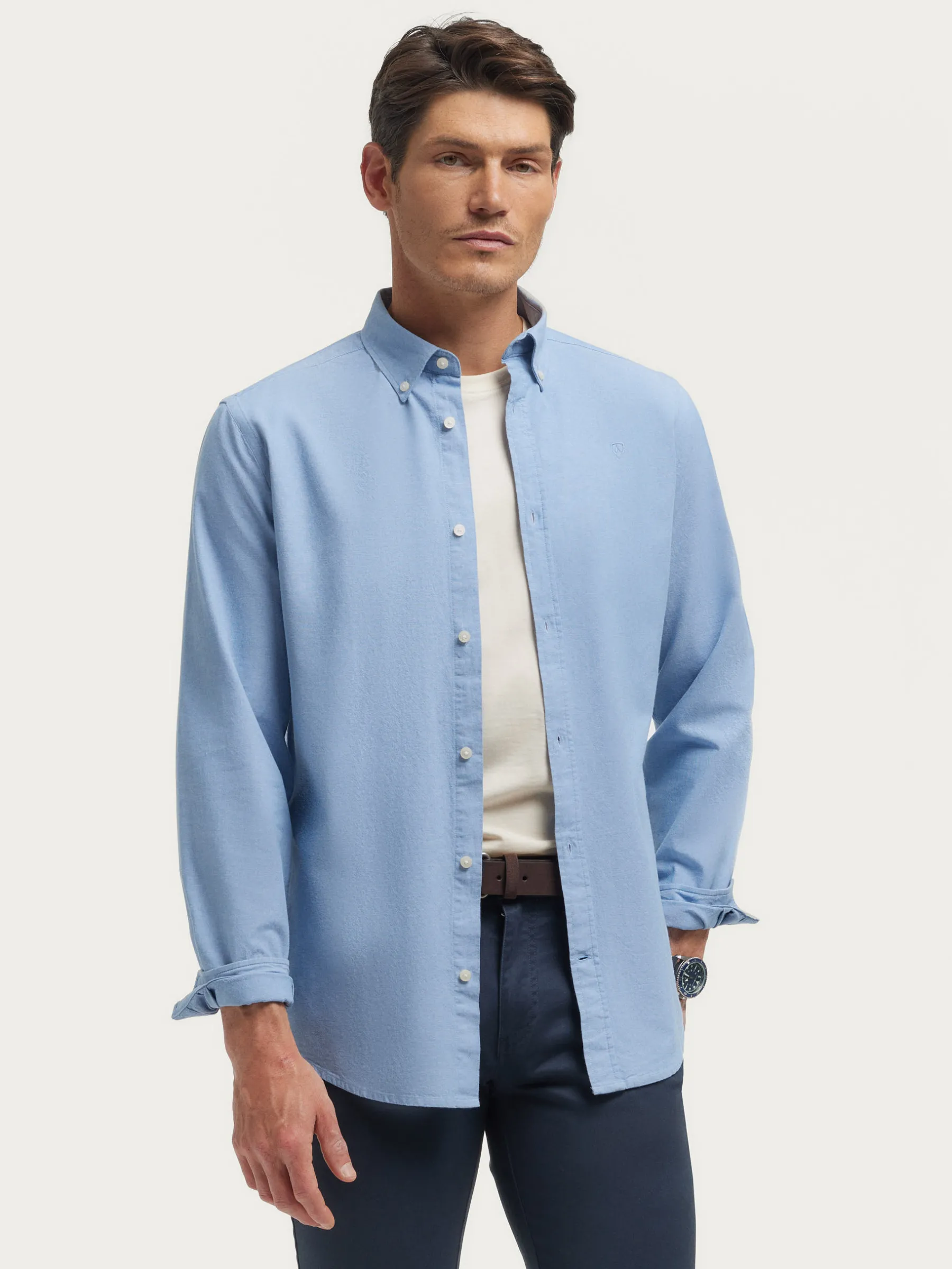 Sale CAMISA OXFORD CHAMBRAY Hombre Oxford