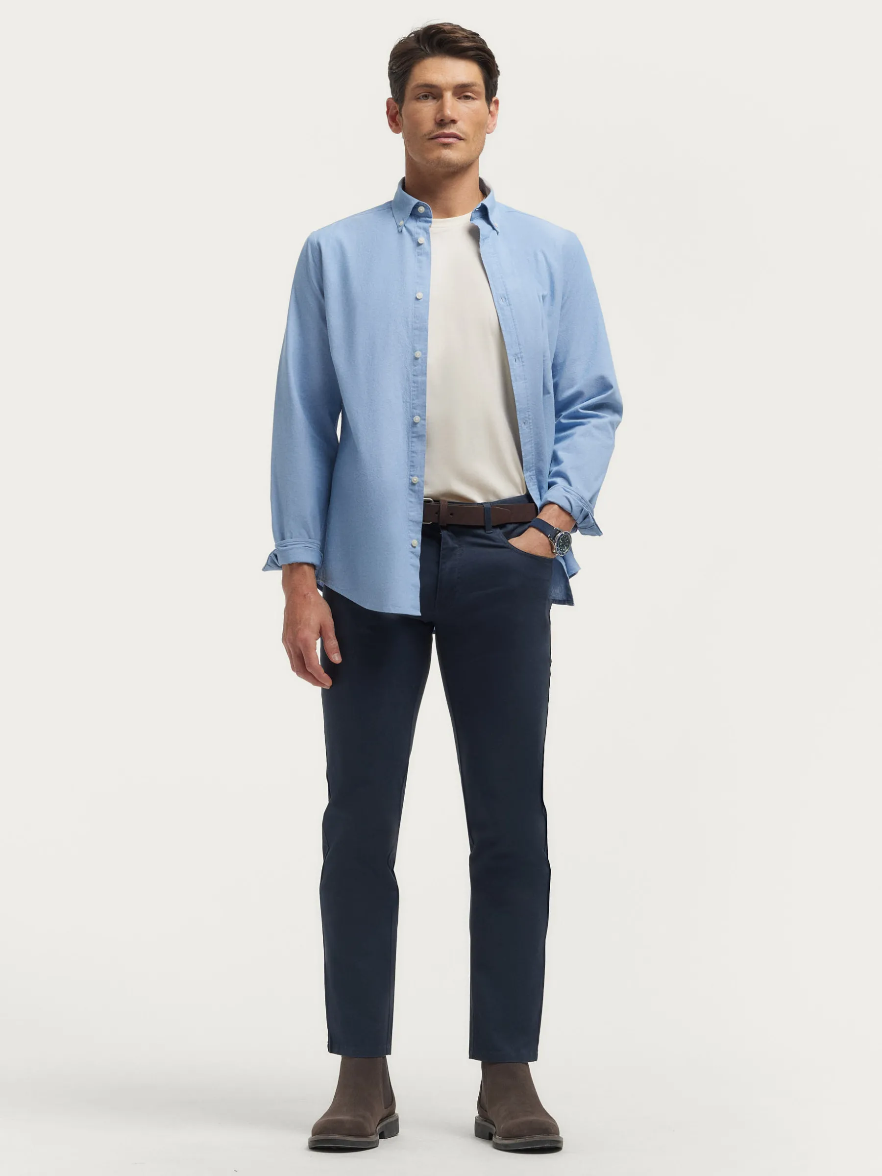 Sale CAMISA OXFORD CHAMBRAY Hombre Oxford