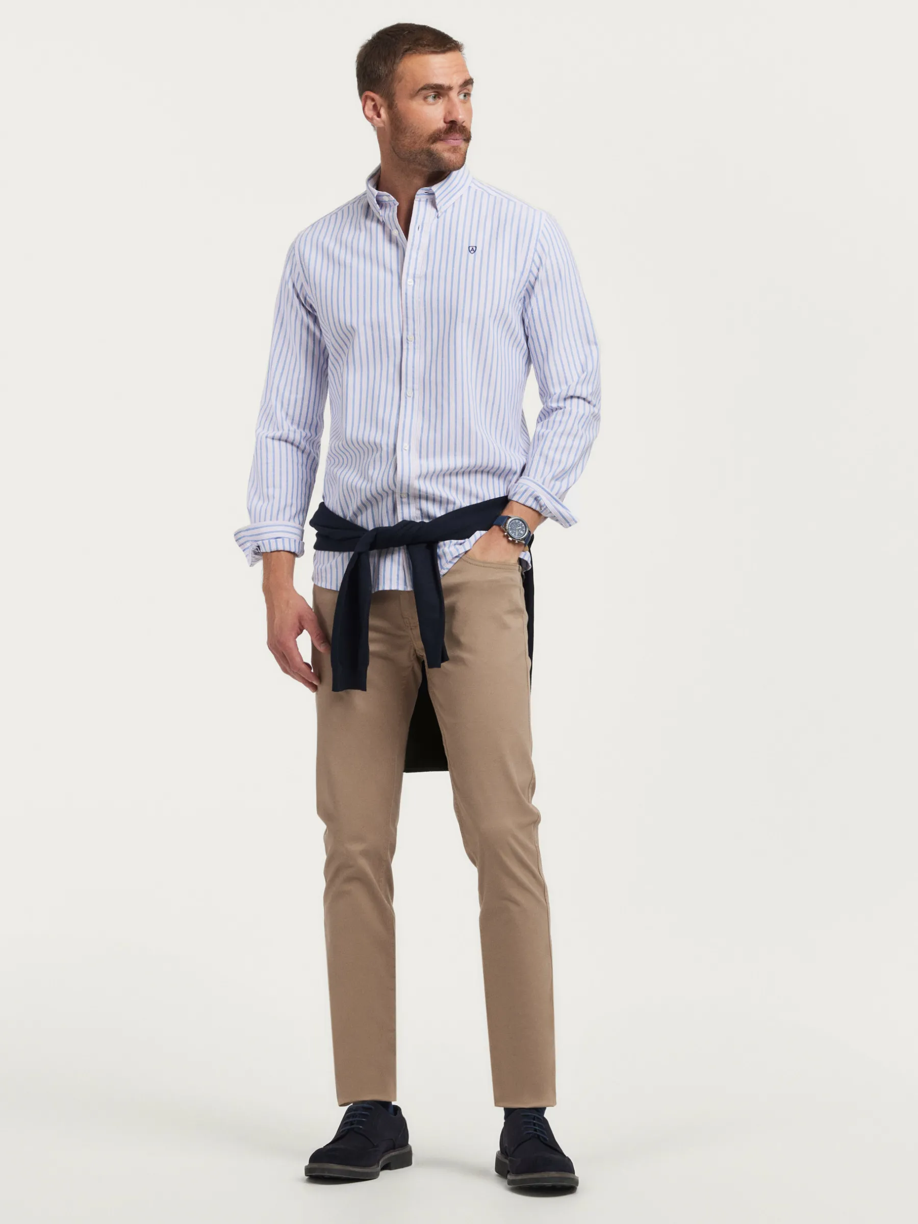Sale CAMISA OXFORD FANCY STR Hombre Oxford