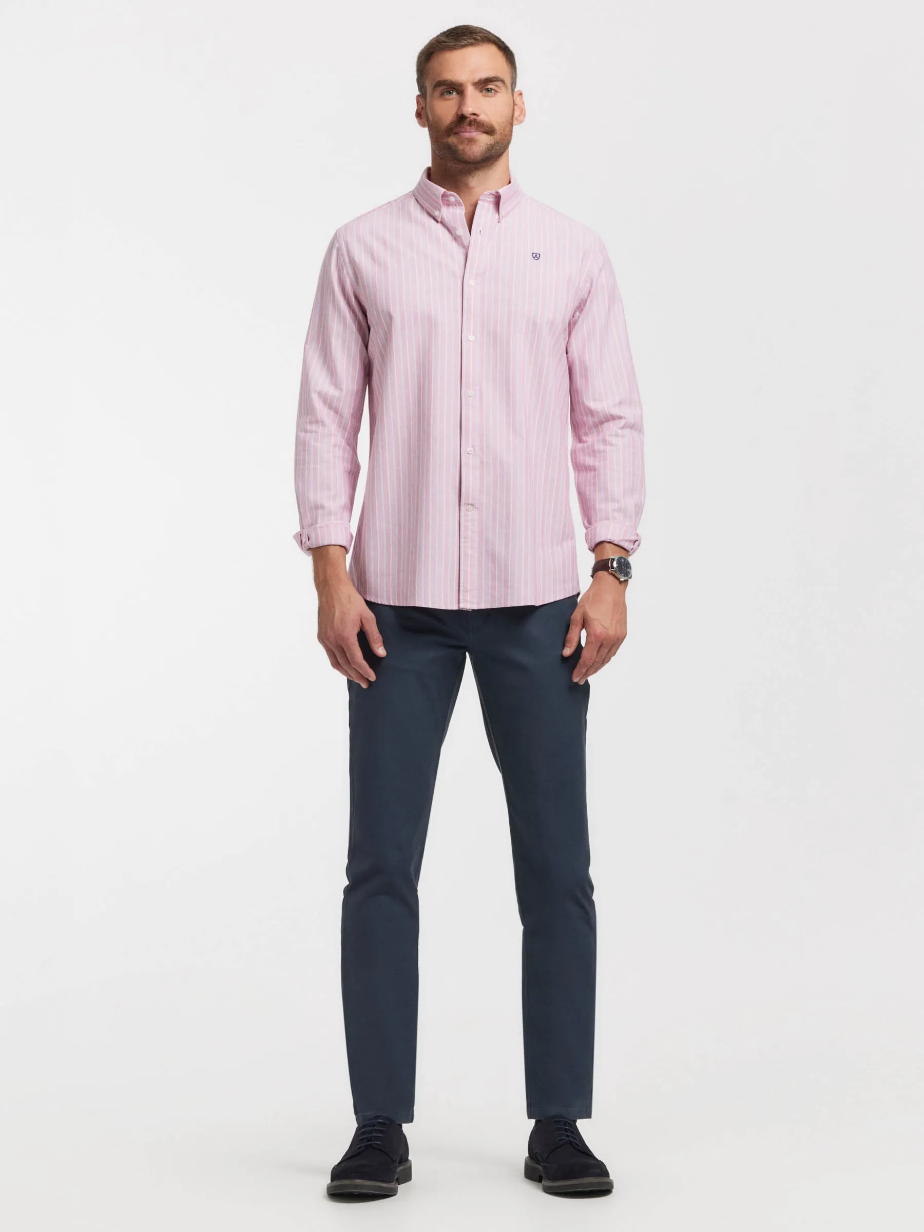 Shop CAMISA OXFORD FANCY STR Hombre Oxford