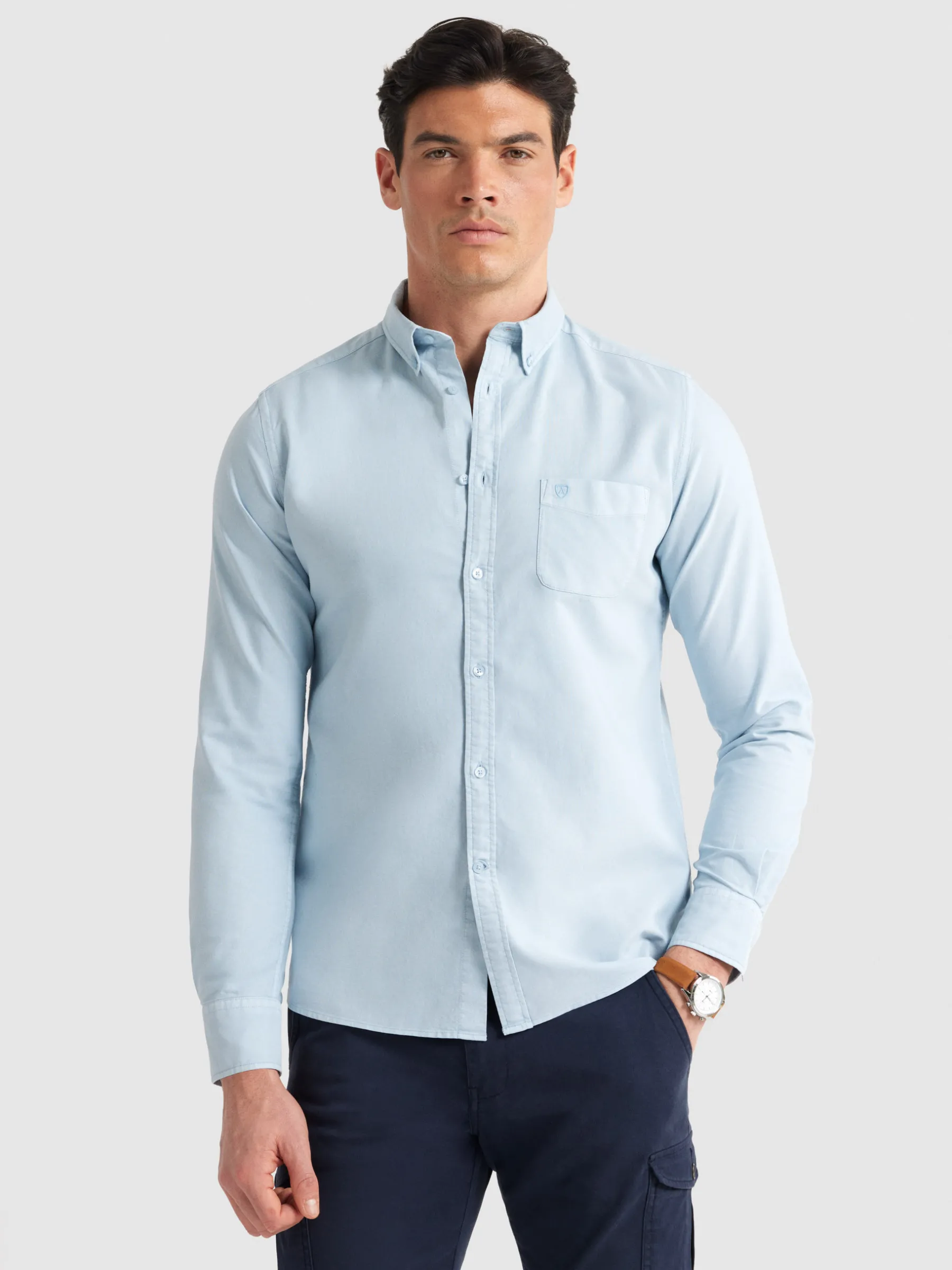 Cheap CAMISA OXFORD POCKET DYE Hombre Oxford