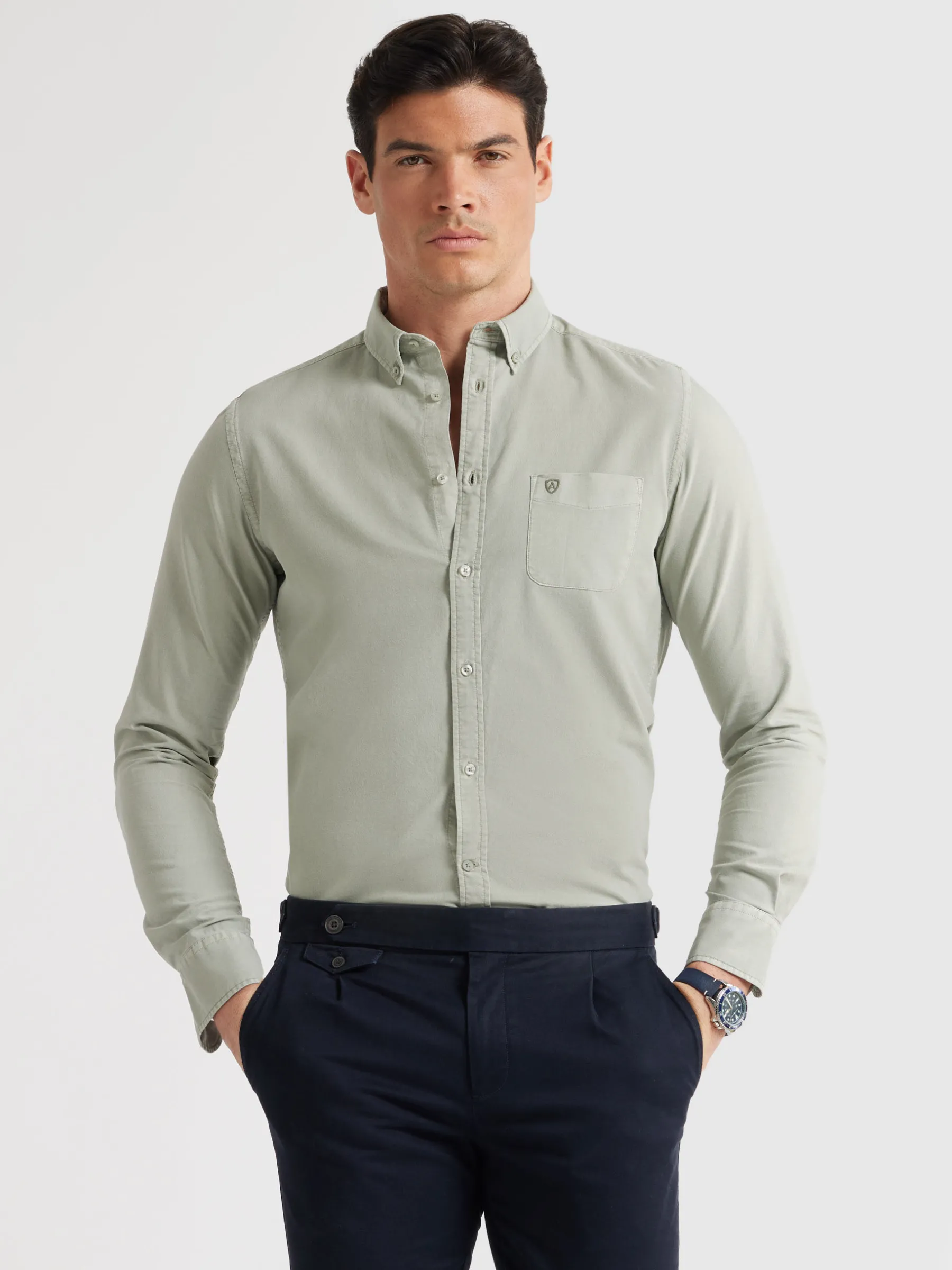 Outlet CAMISA OXFORD POCKET DYE Hombre Oxford