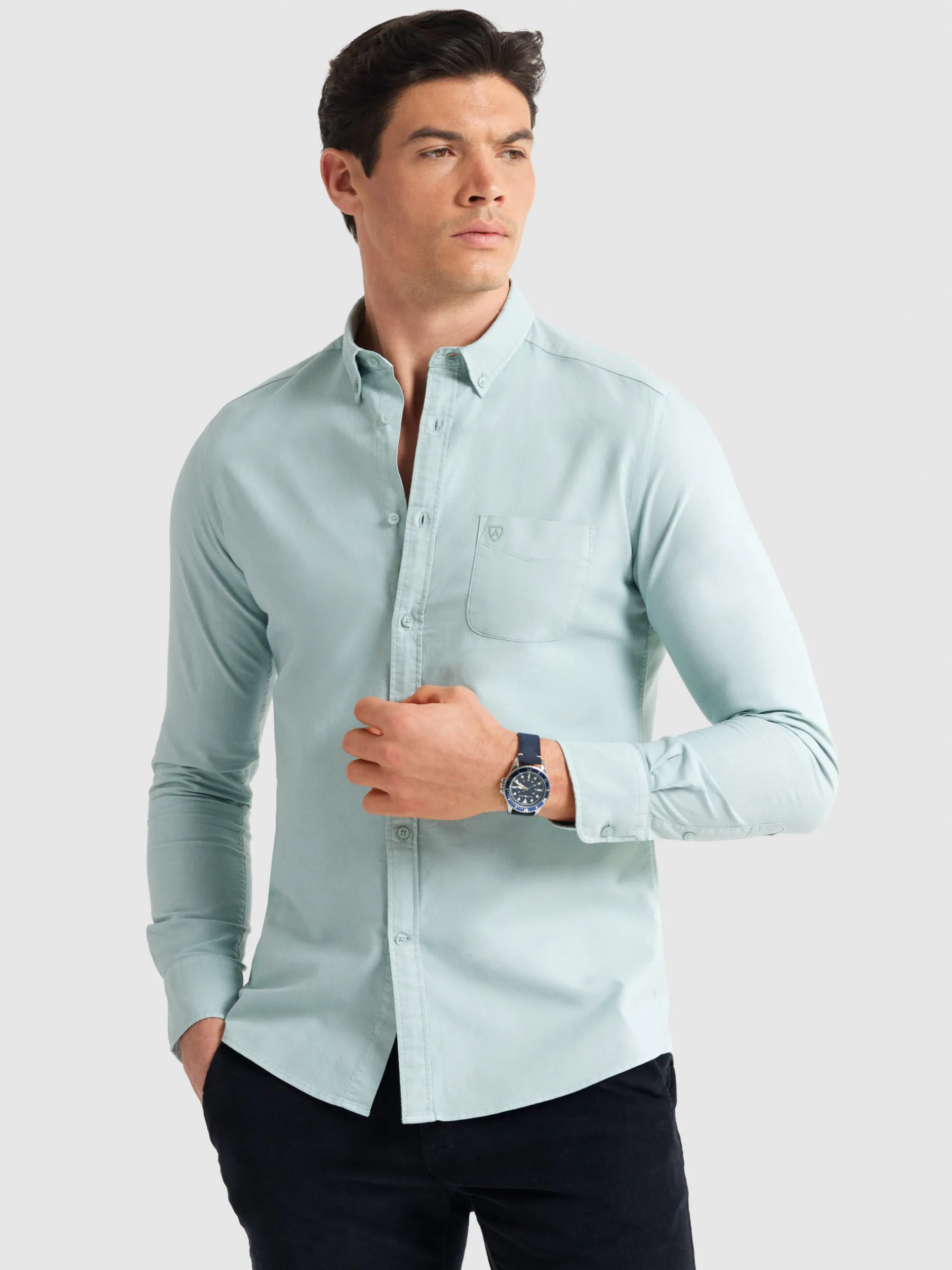 Shop CAMISA OXFORD POCKET DYE Hombre Oxford