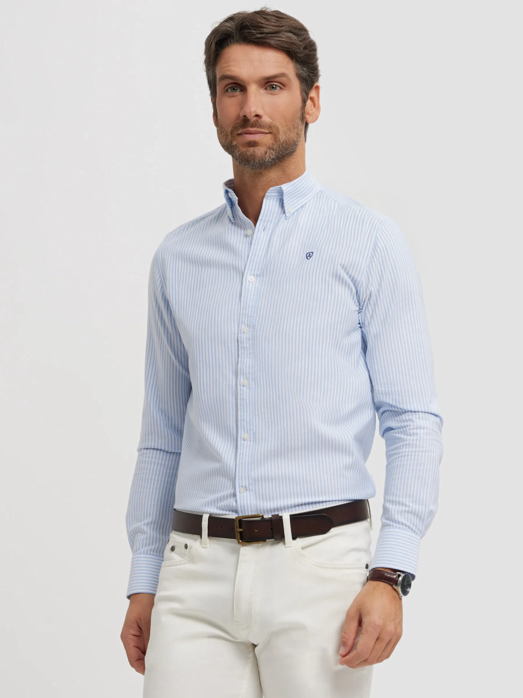 Fashion CAMISA OXFORD RAYAS BASIC Hombre Oxford