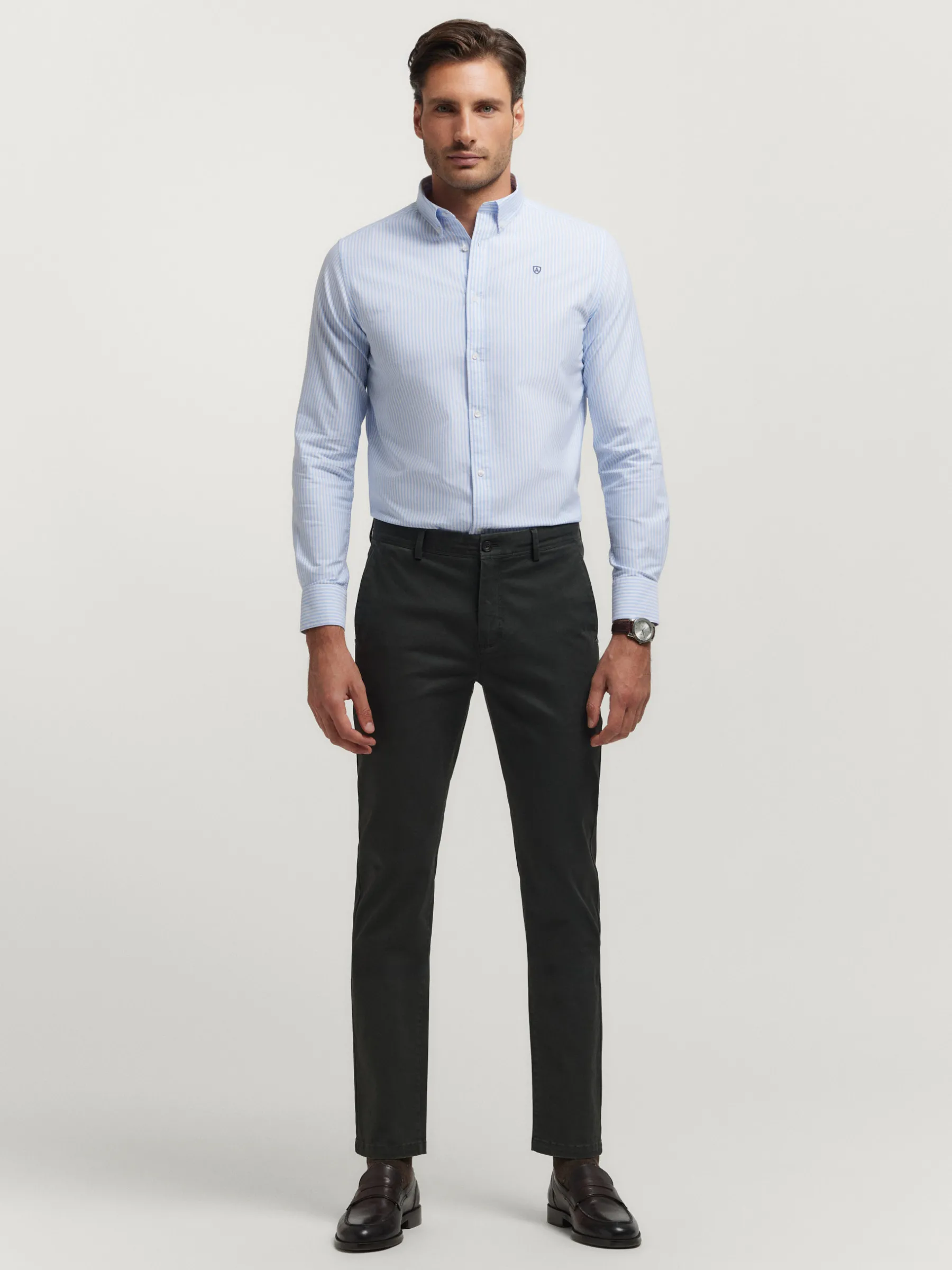 Clearance CAMISA OXFORD RAYAS Hombre Oxford
