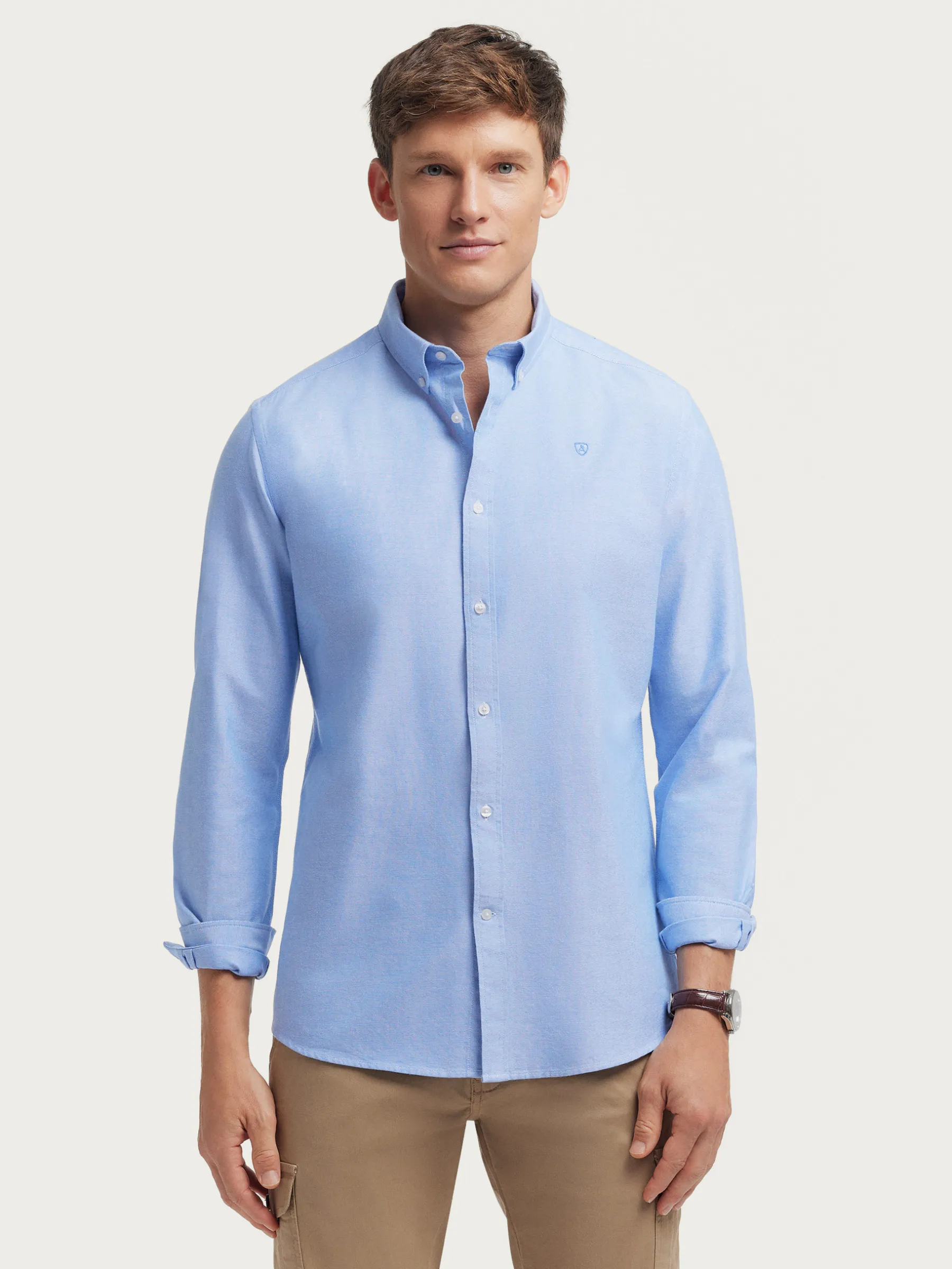 Discount CAMISA OXFORD SOLID Hombre Oxford