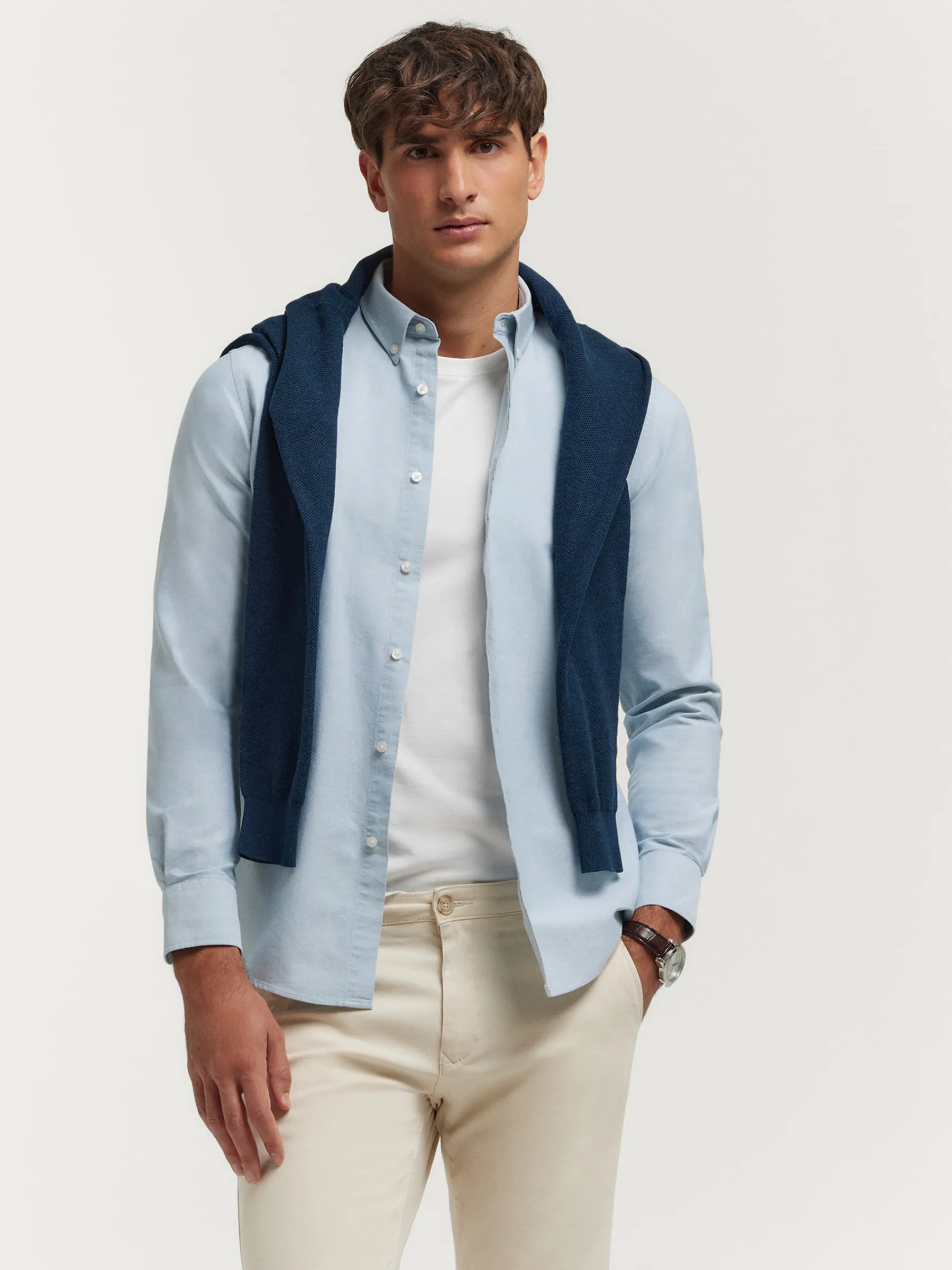 Best Sale CAMISA OXFORD SOLID Hombre Oxford