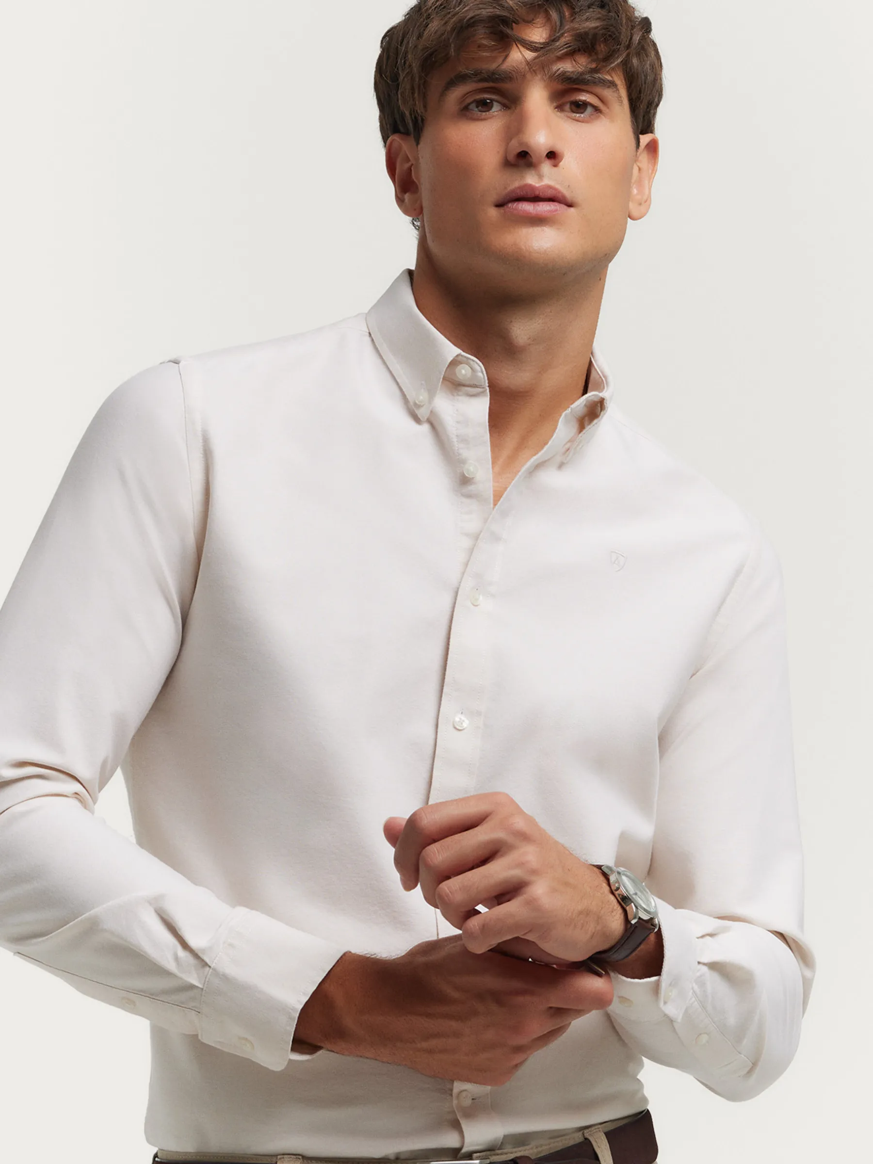Shop CAMISA OXFORD SOLID Hombre Oxford