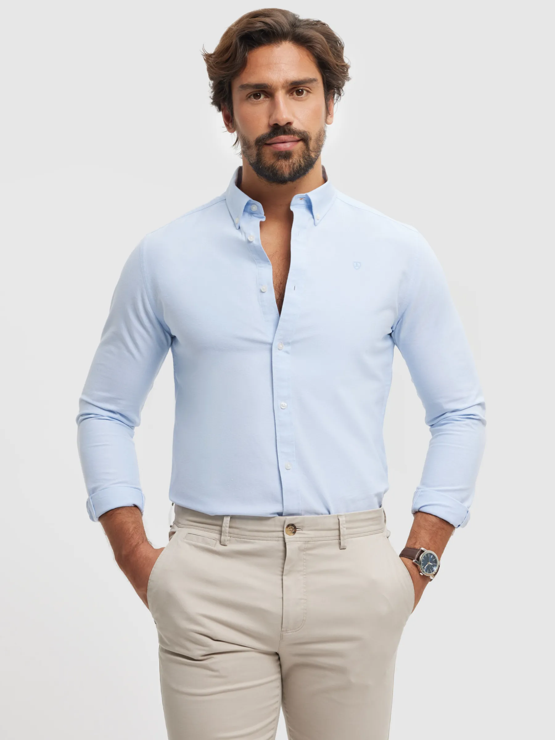 Outlet CAMISA OXFORD SOLID Hombre Oxford
