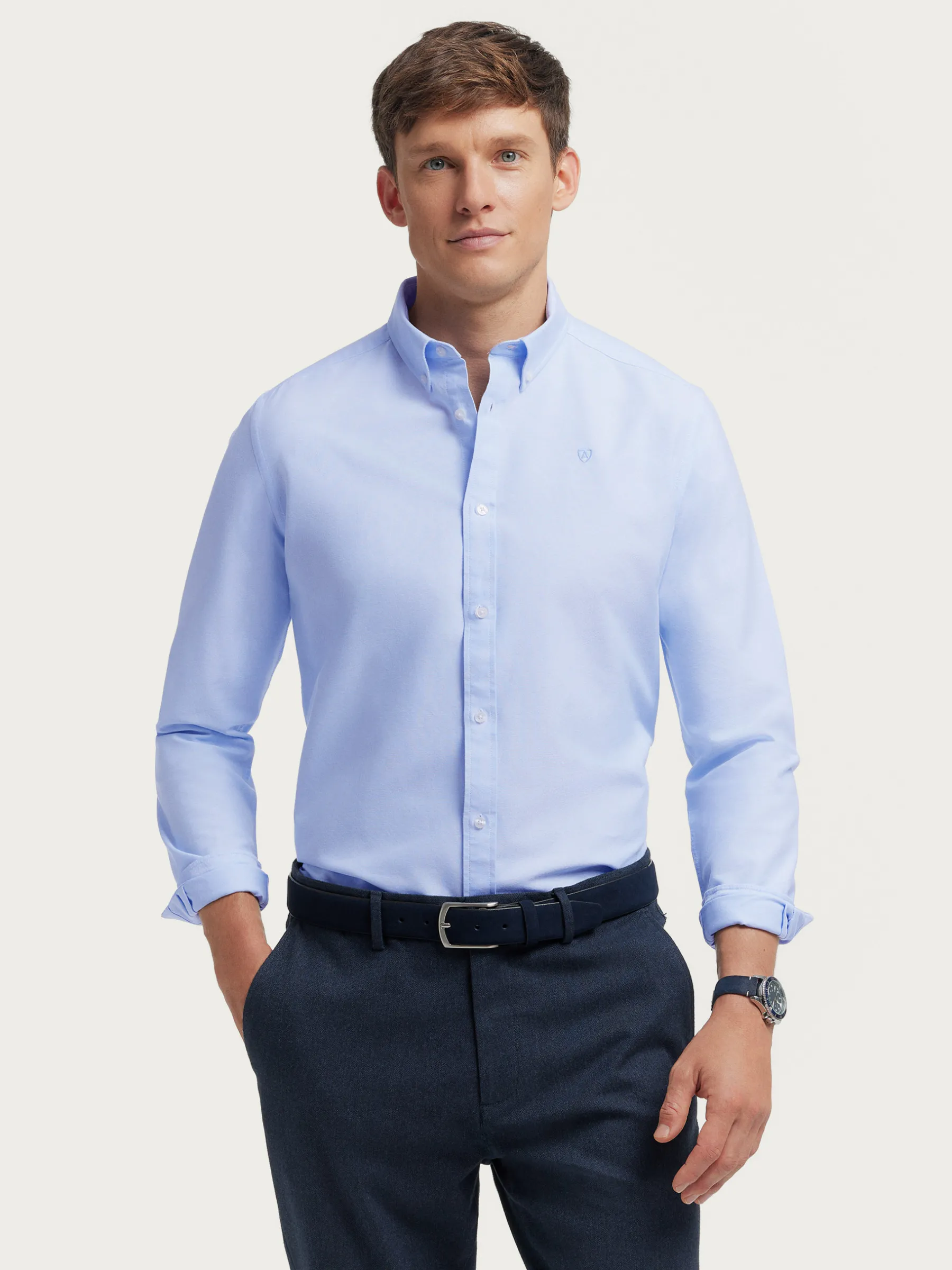 Fashion CAMISA OXFORD SOLID Hombre Oxford