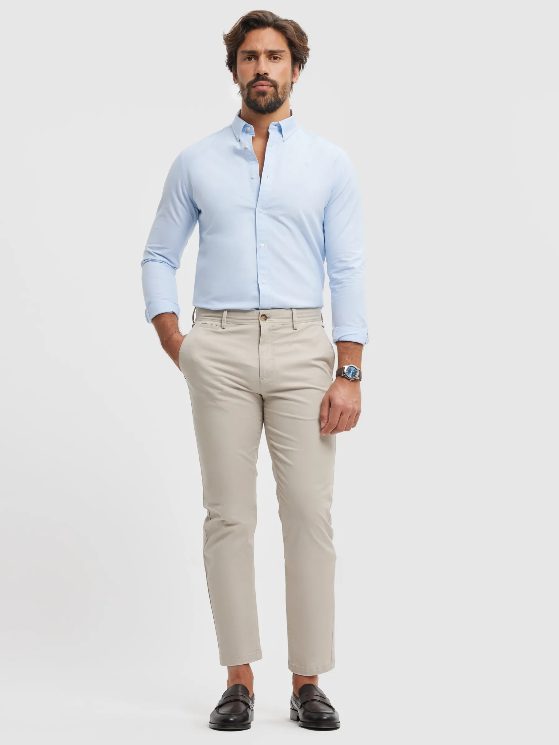 Outlet CAMISA OXFORD SOLID Hombre Oxford