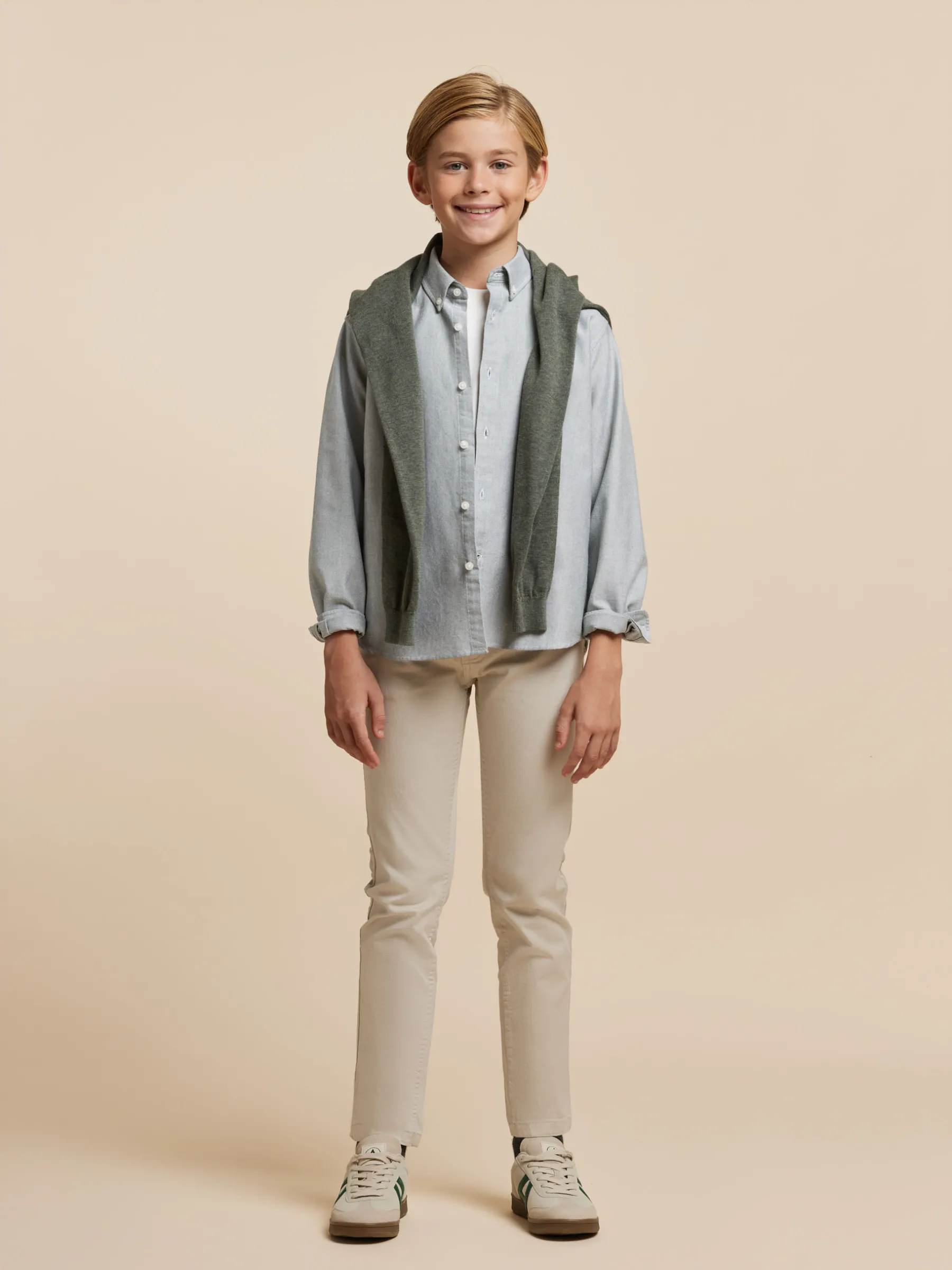 New CAMISA OXFORD SOLID KIDS Camisas