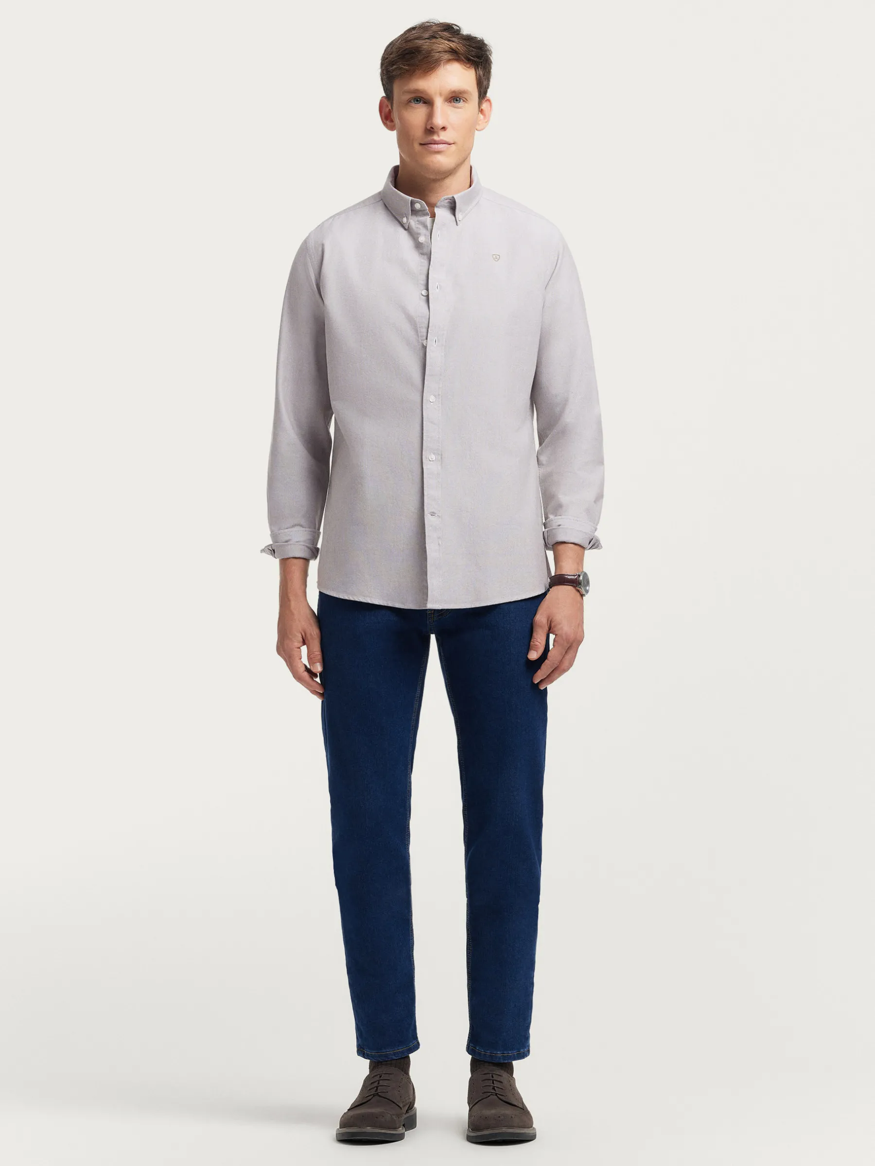 Sale CAMISA OXFORD SOLID Hombre Oxford