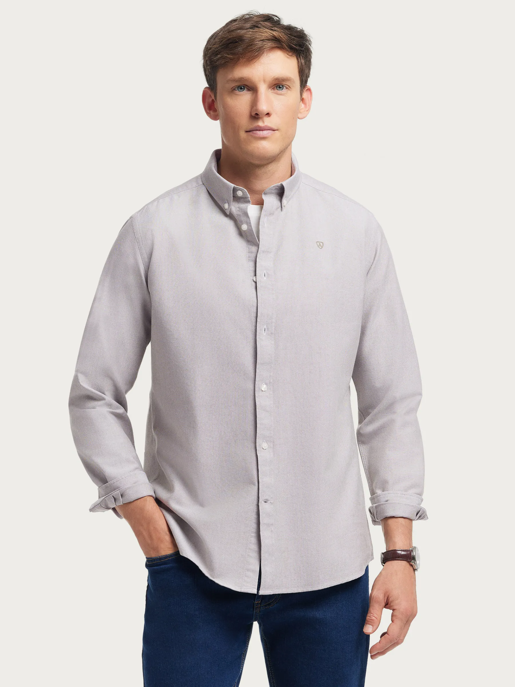 Sale CAMISA OXFORD SOLID Hombre Oxford