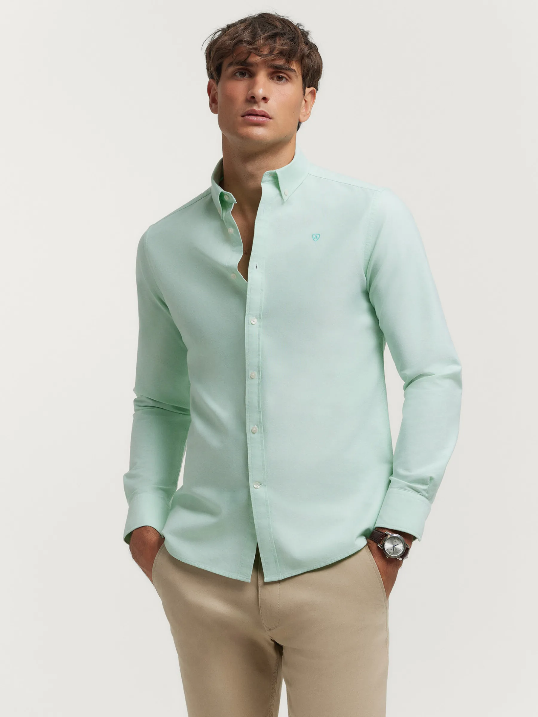 Outlet CAMISA OXFORD SOLID Hombre Oxford