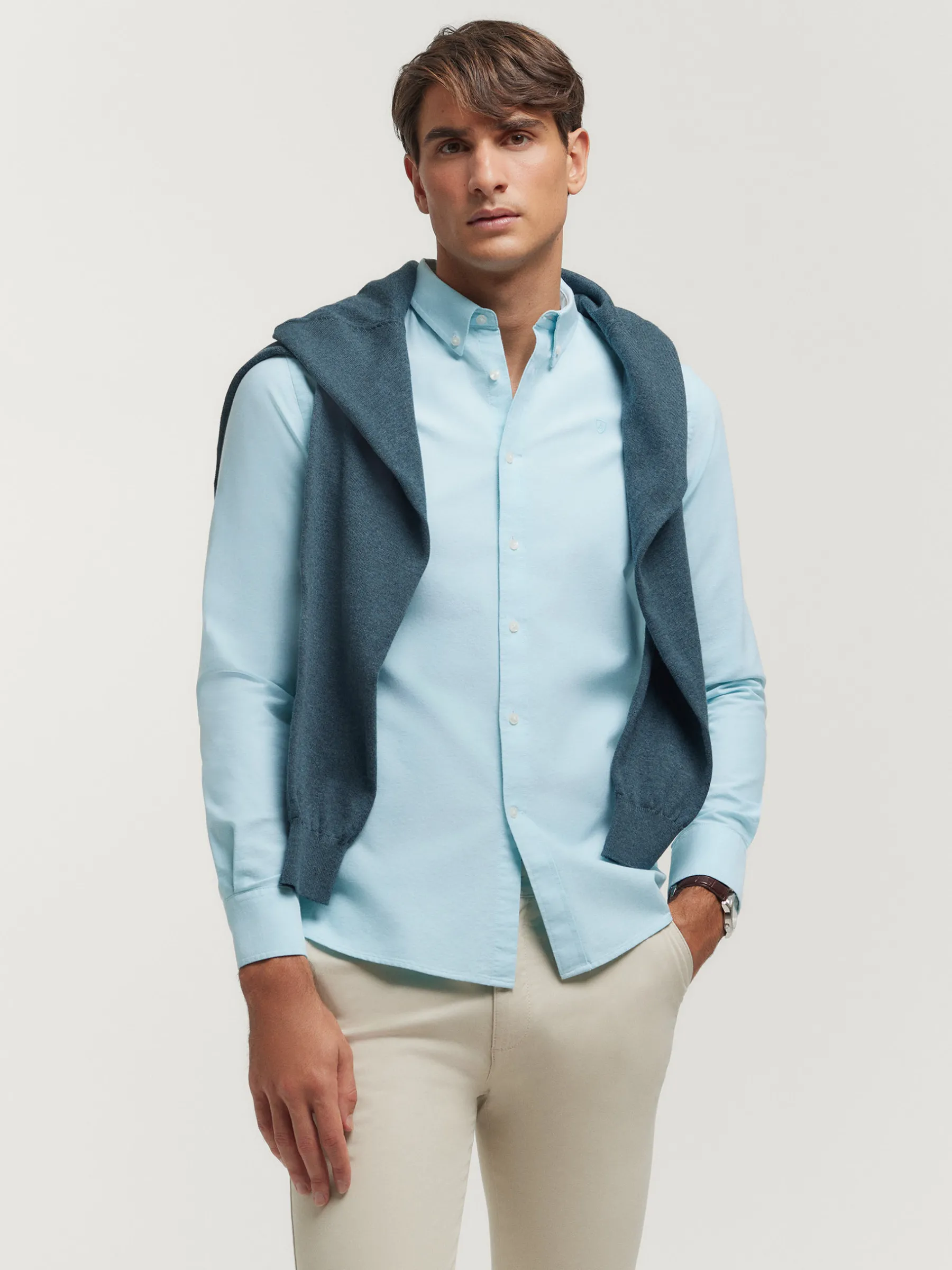 Best Sale CAMISA OXFORD SOLID Hombre Oxford
