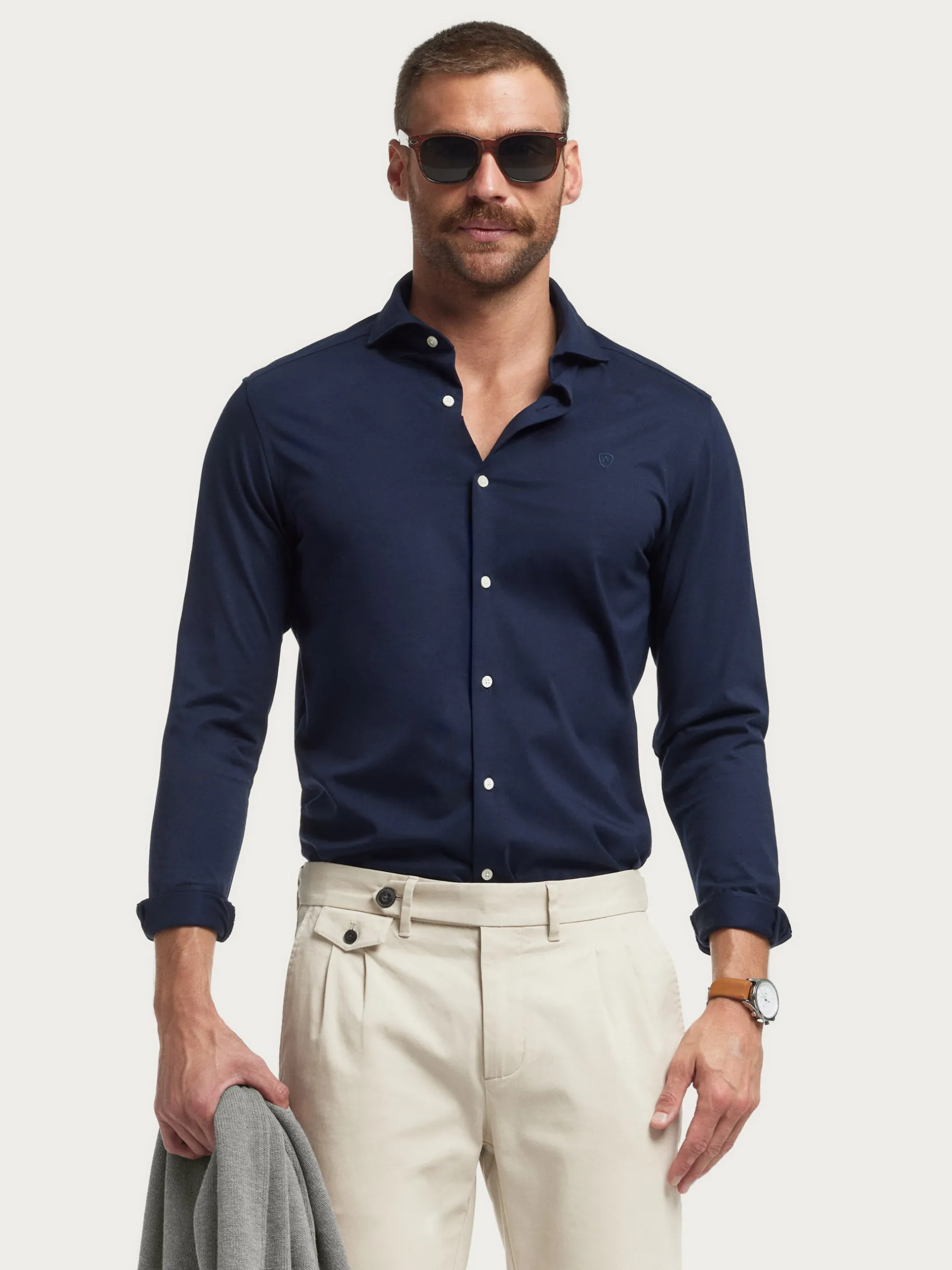 Store CAMISA PUNTO ELASTICO Hombre Casual
