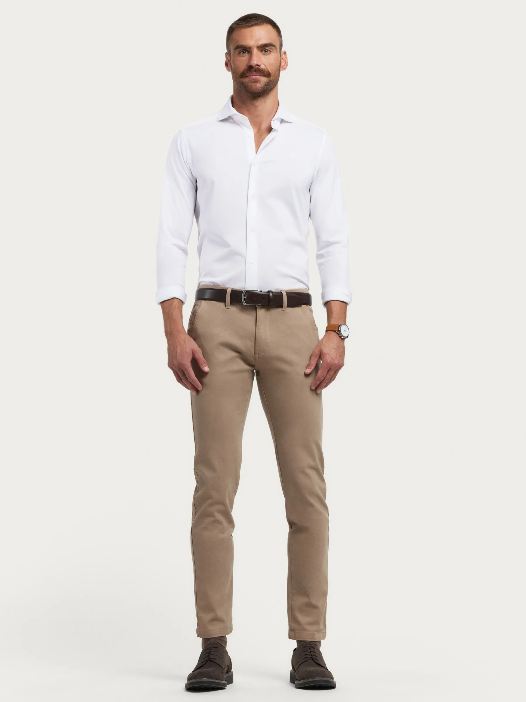 Fashion CAMISA PUNTO ELASTICO Hombre Casual