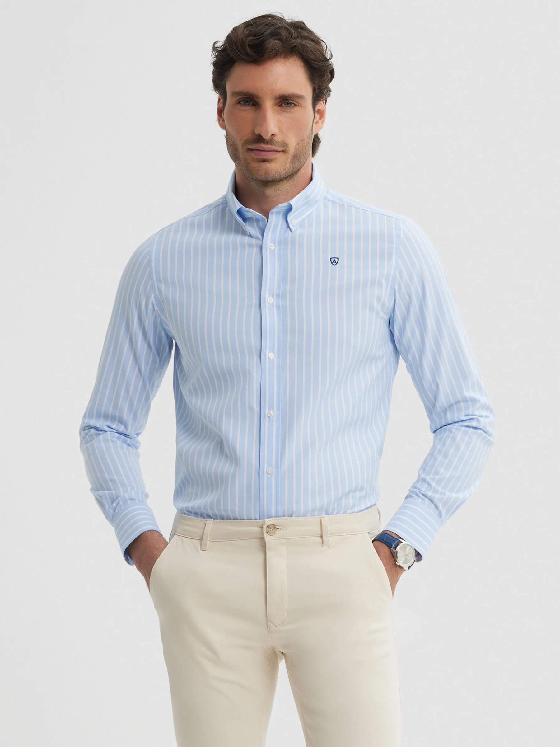 New CAMISA RAYAS DUTTON Hombre Casual