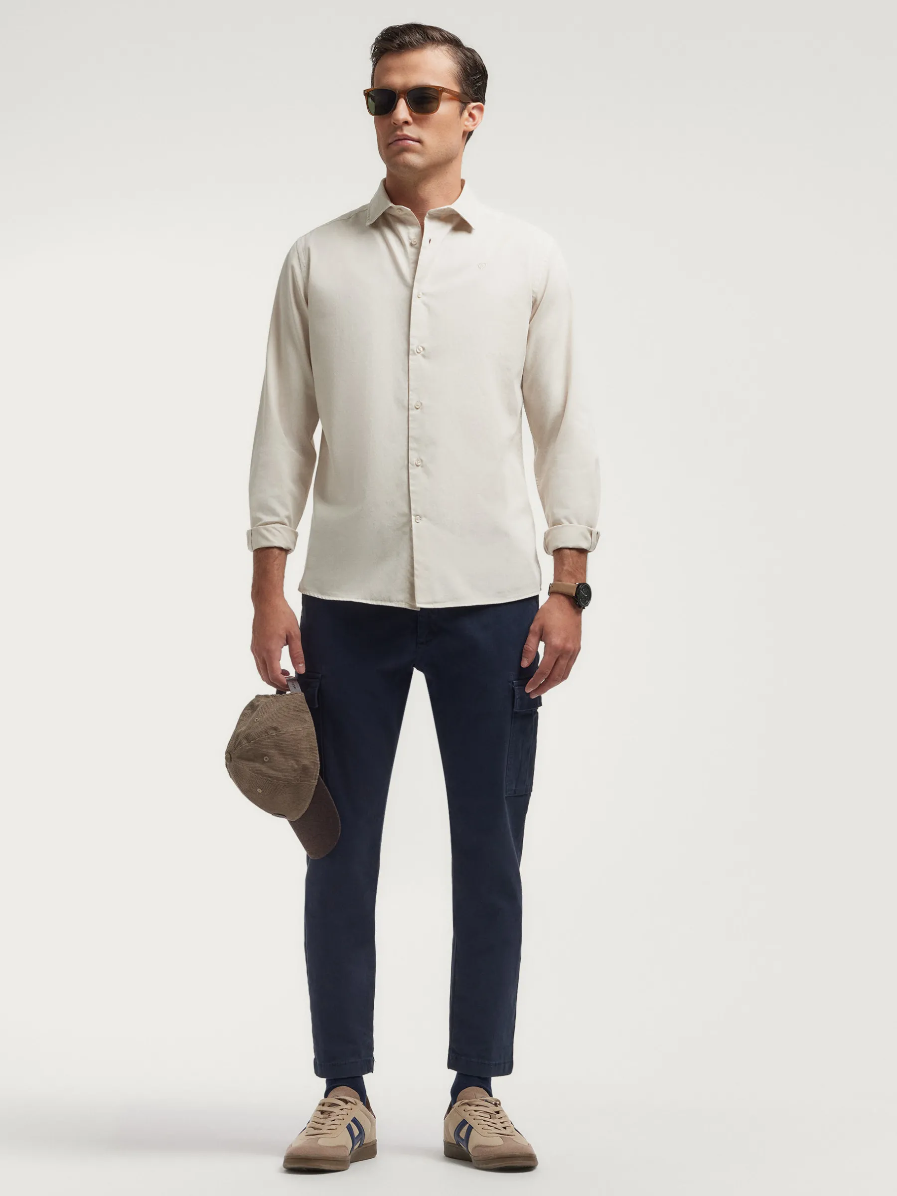 Fashion CAMISA TWILL DYE Hombre Casual