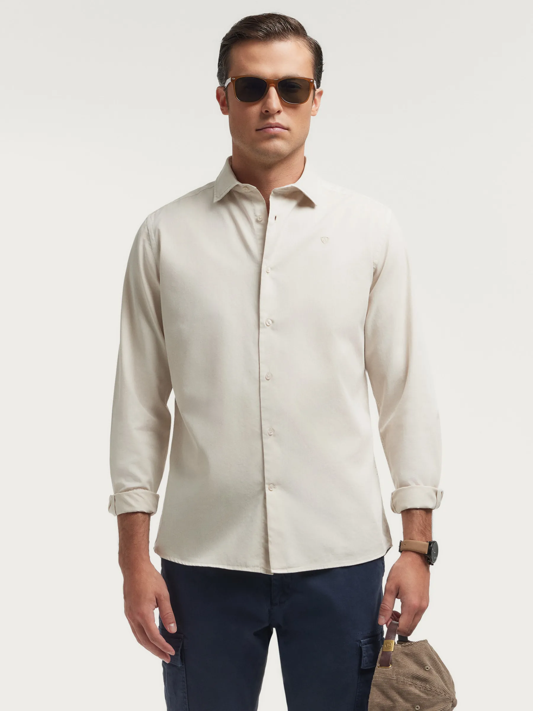 Fashion CAMISA TWILL DYE Hombre Casual
