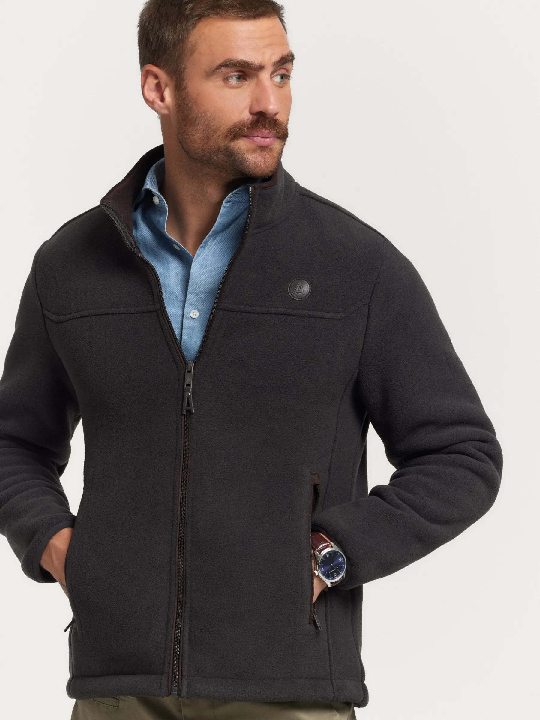 New CAZADORA POLAR MARRÓN Hombre Cazadoras Y Parkas