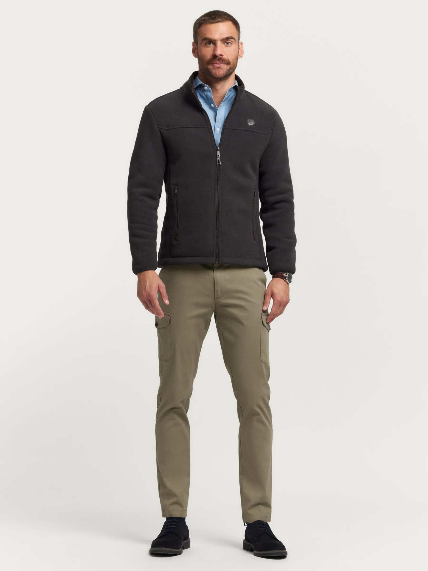 New CAZADORA POLAR MARRÓN Hombre Cazadoras Y Parkas