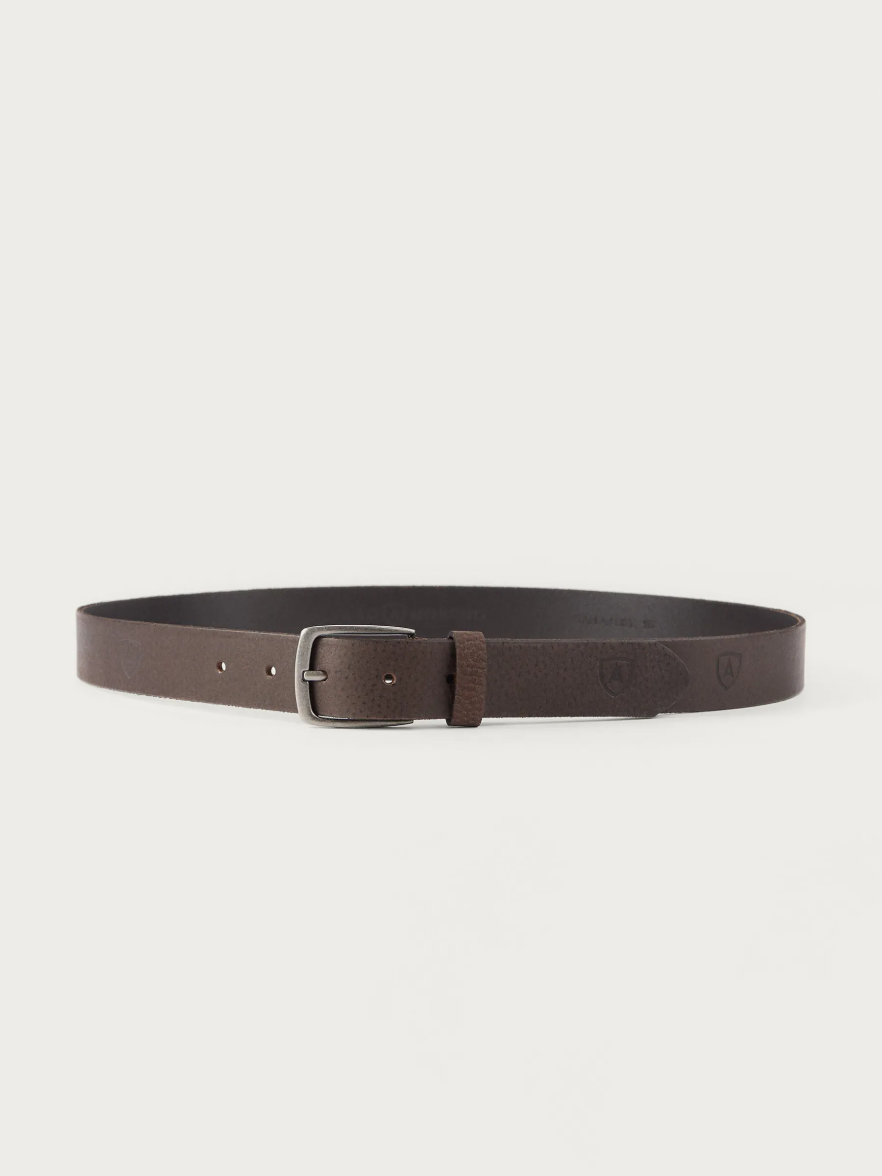 Outlet CINTURON LOGO PIEL MARRÓN Hombre Cinturones