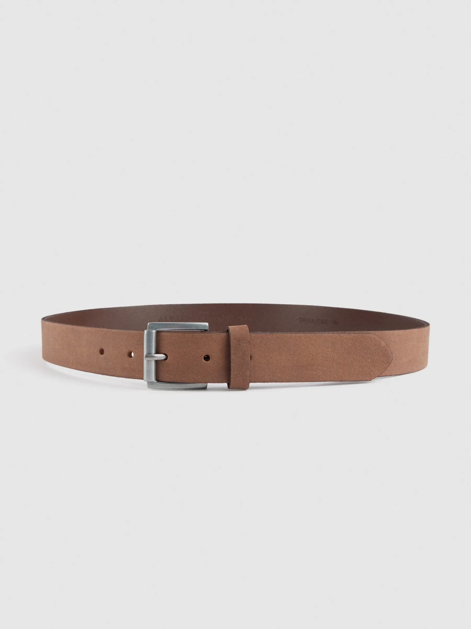 Shop CINTURON NOBUCK MARRÓN Hombre Cinturones