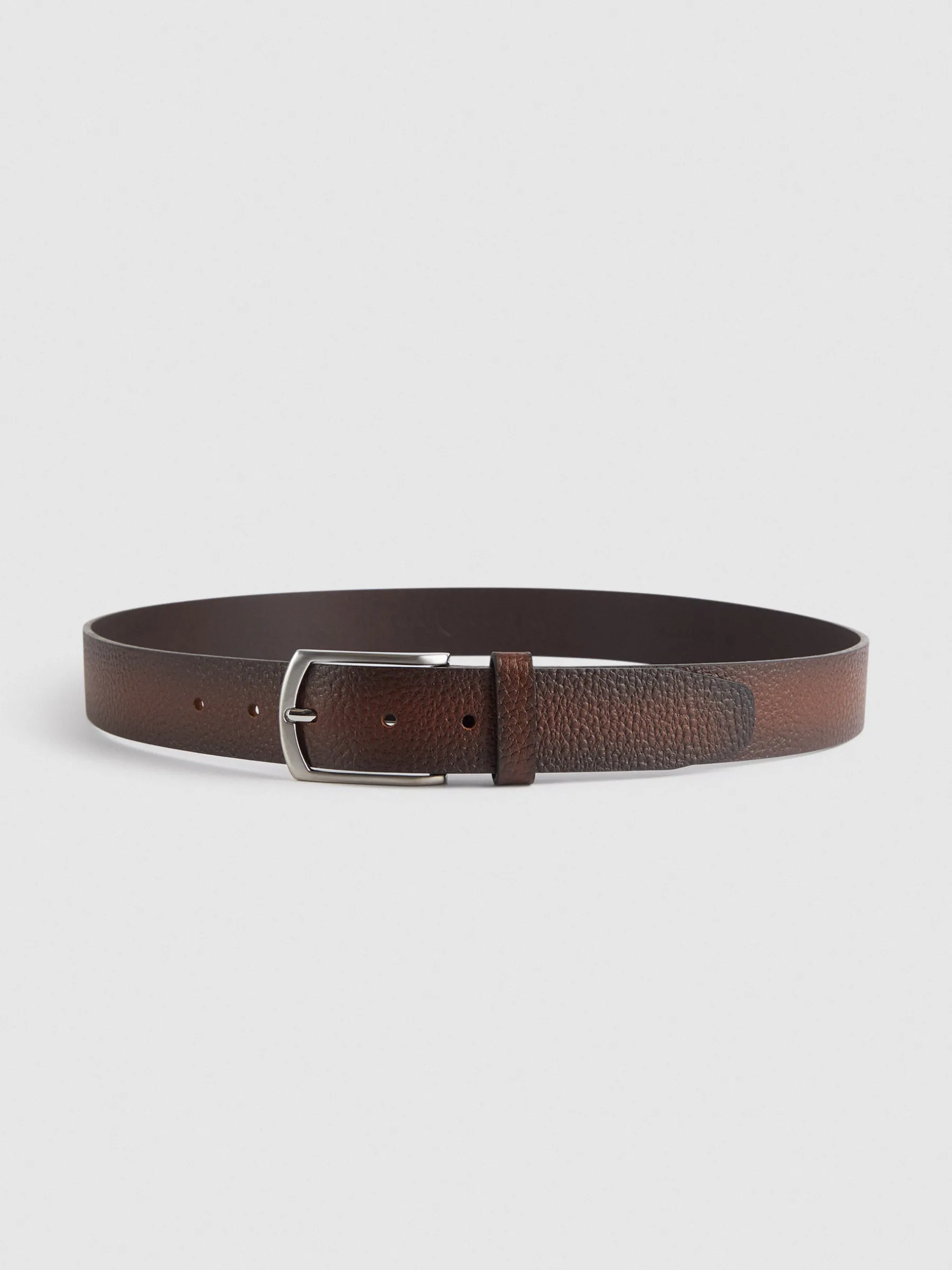 Store CINTURON PIEL ROUGH MARRÓN Hombre Cinturones