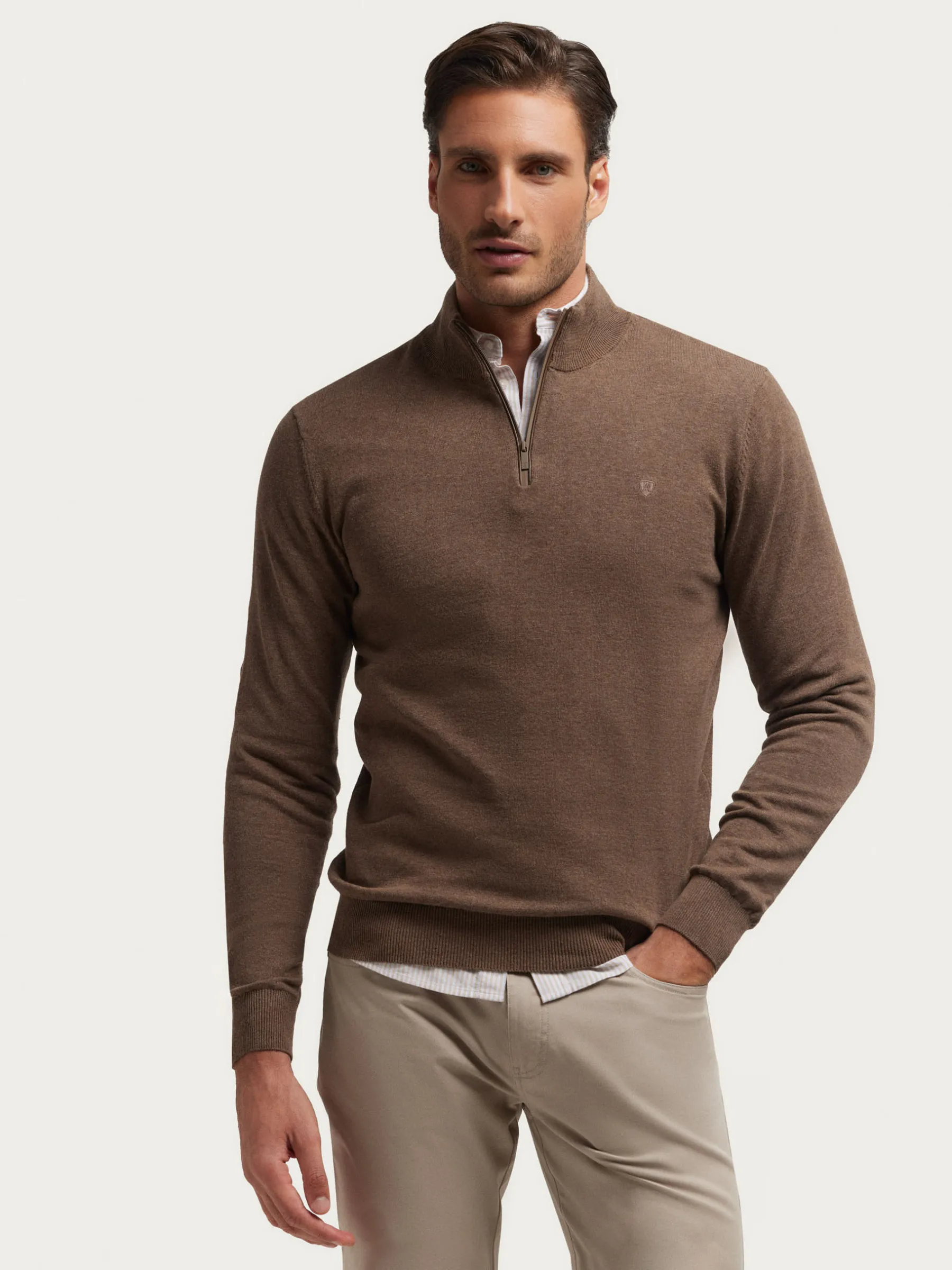 Discount JERSEY LORENZO MARRÓN Hombre Jerséis