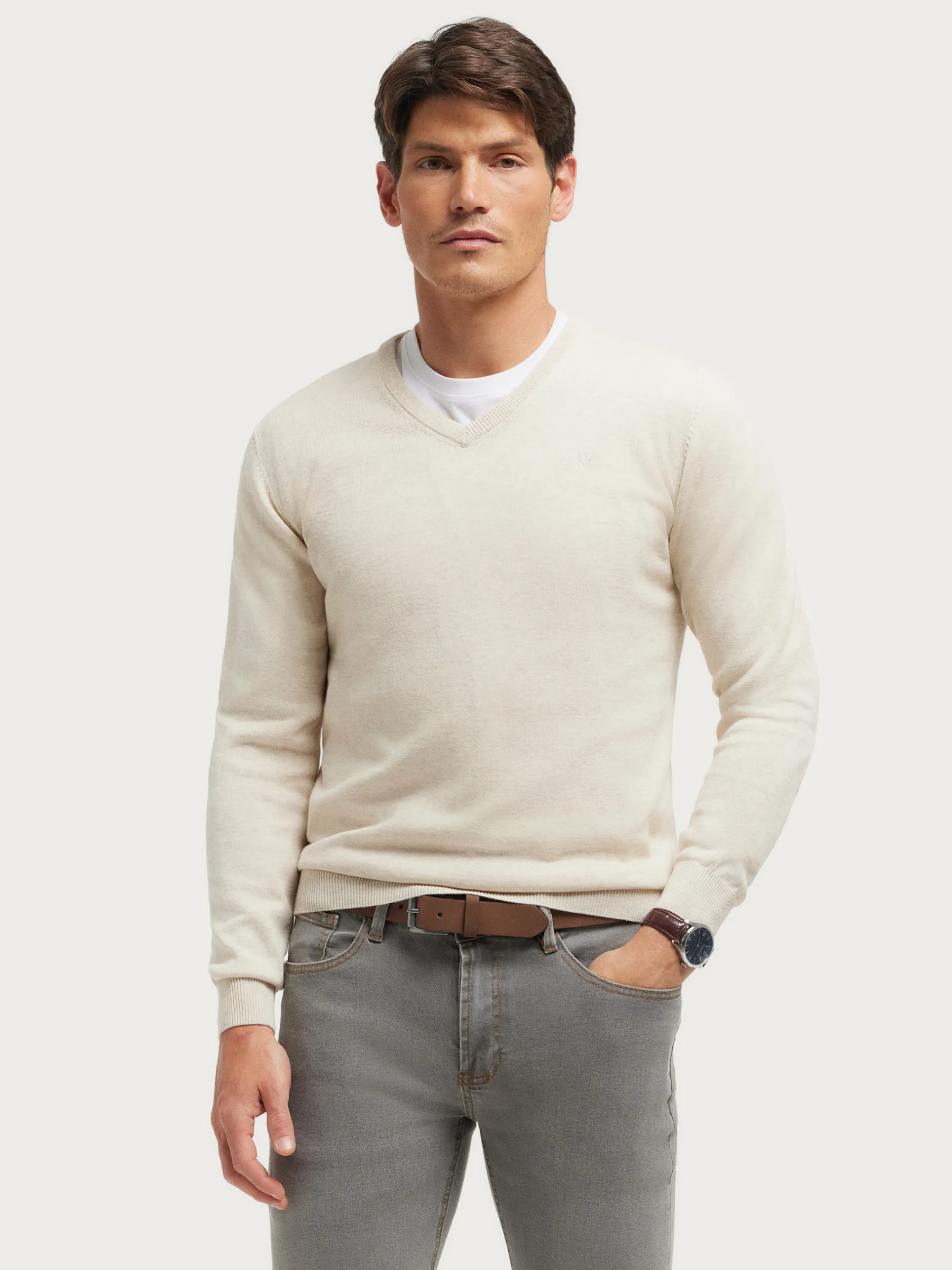 Best JERSEY V-NECK TRENDY Hombre Jerséis