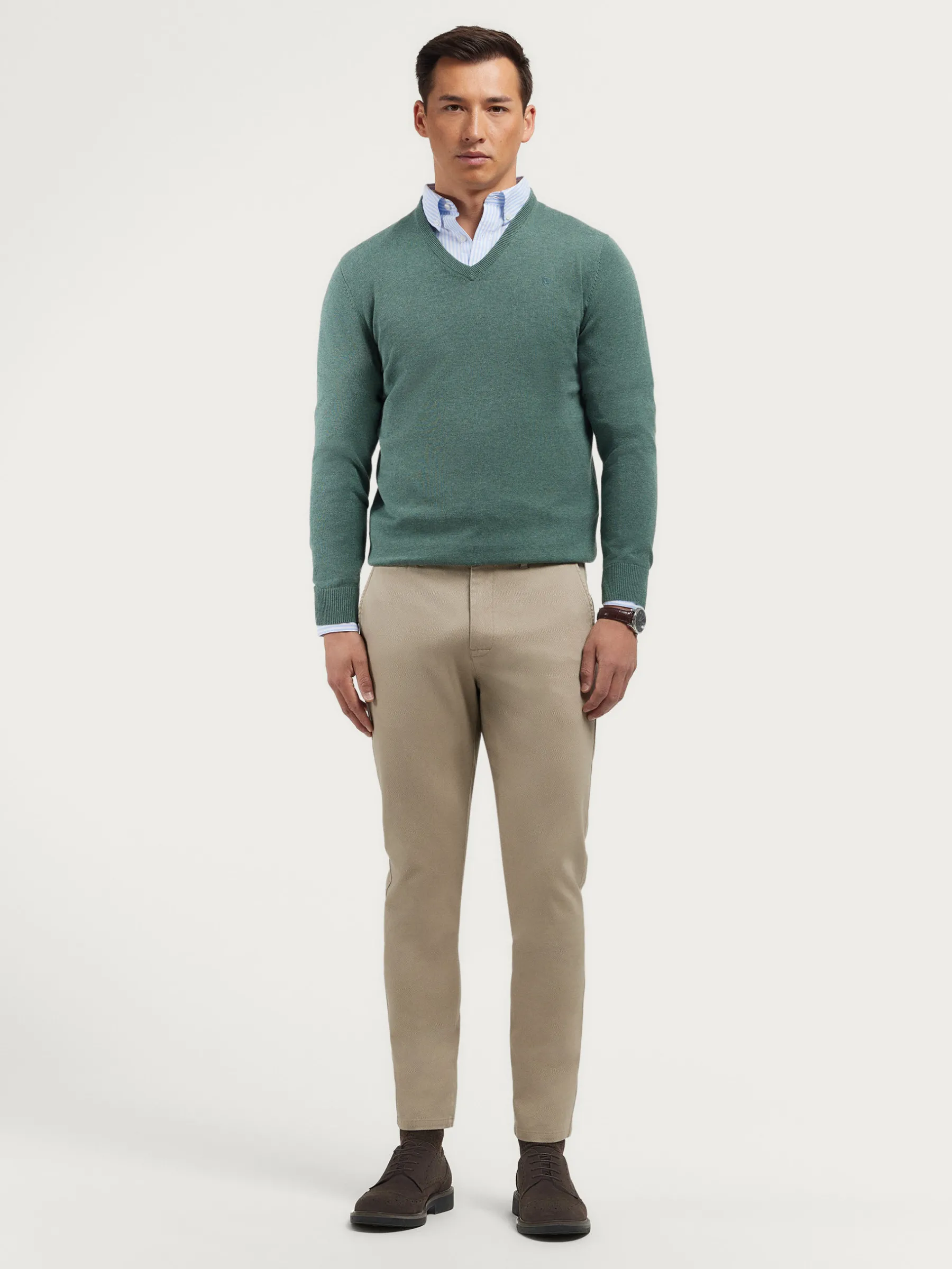 Flash Sale JERSEY V-NECK TRENDY Hombre Jerséis