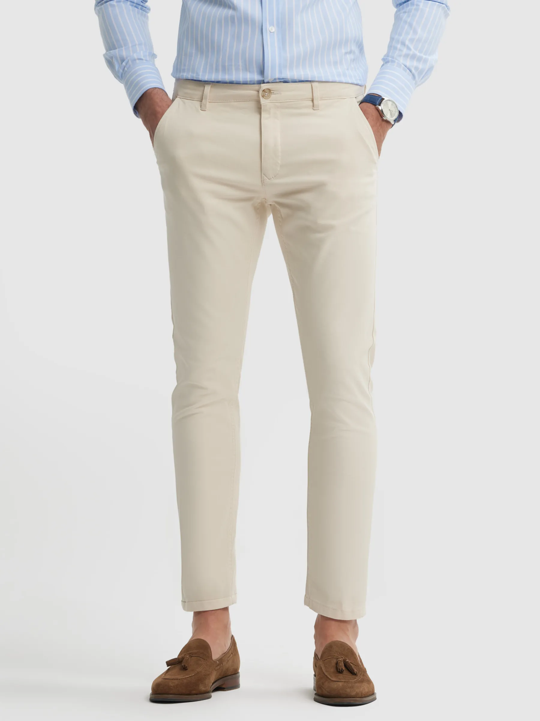 Fashion PANTALON ELVIS Hombre Chino