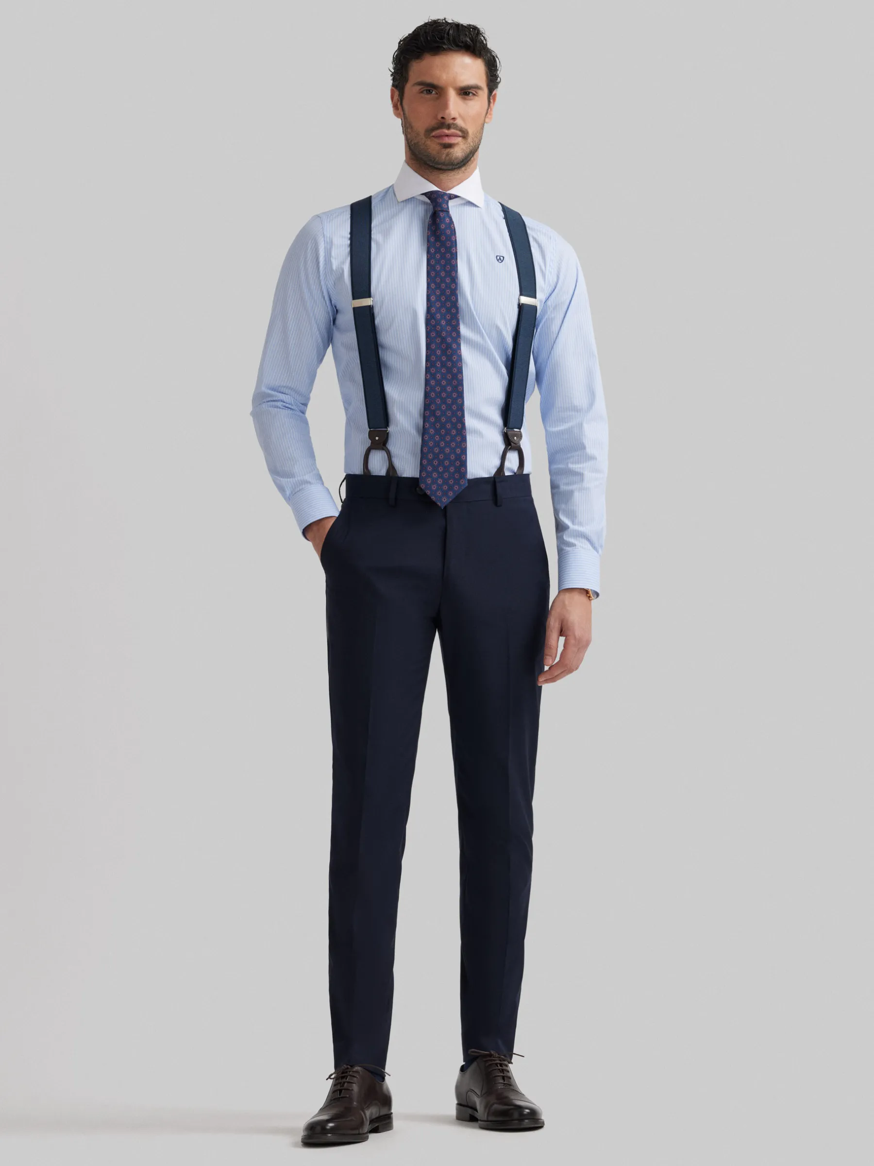 Clearance PANTALON TWILL CRUZADO Hombre Trajes | Trajes