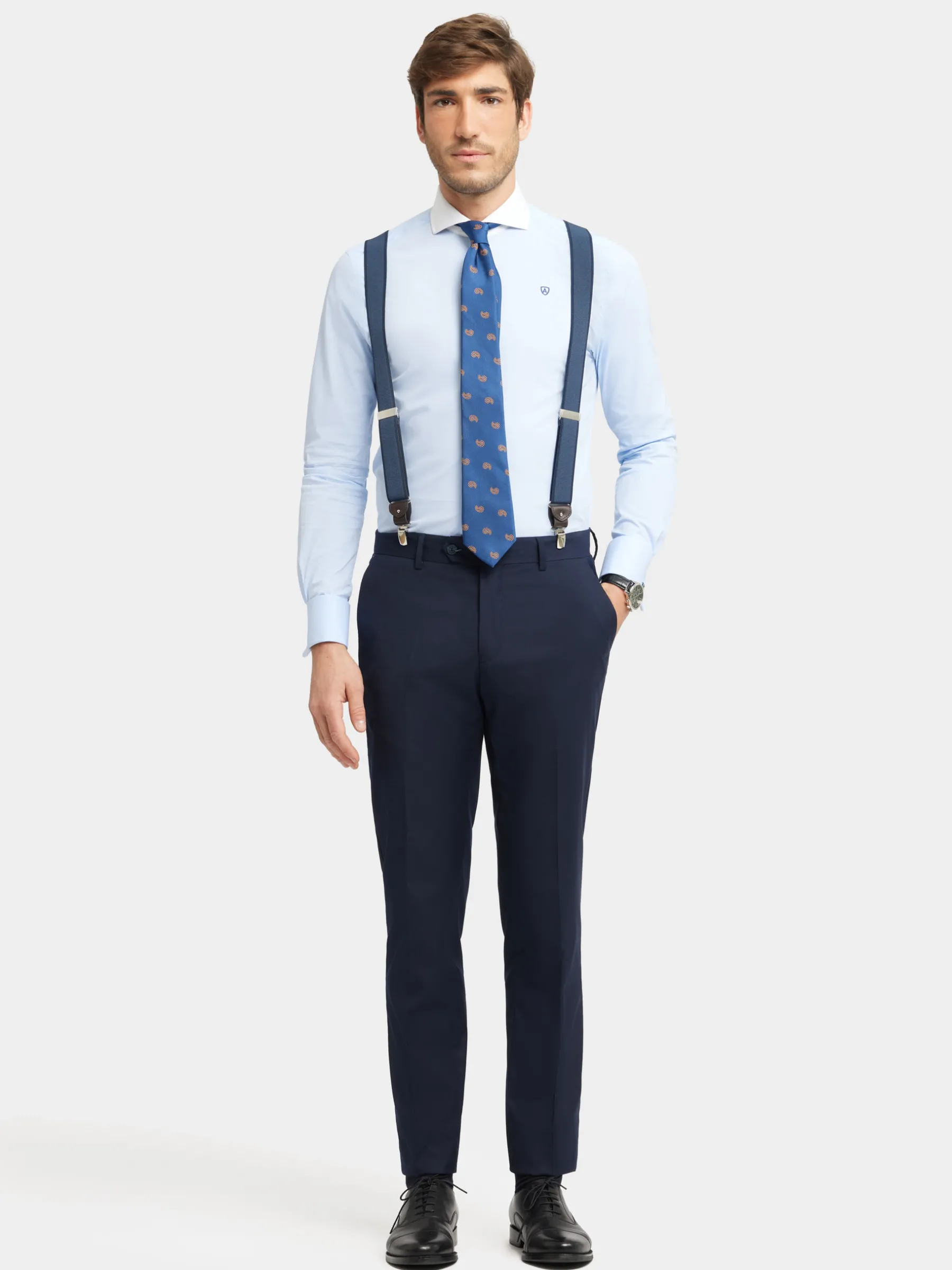 Online PANTALON TWILL CRUZADO Hombre Trajes | Trajes